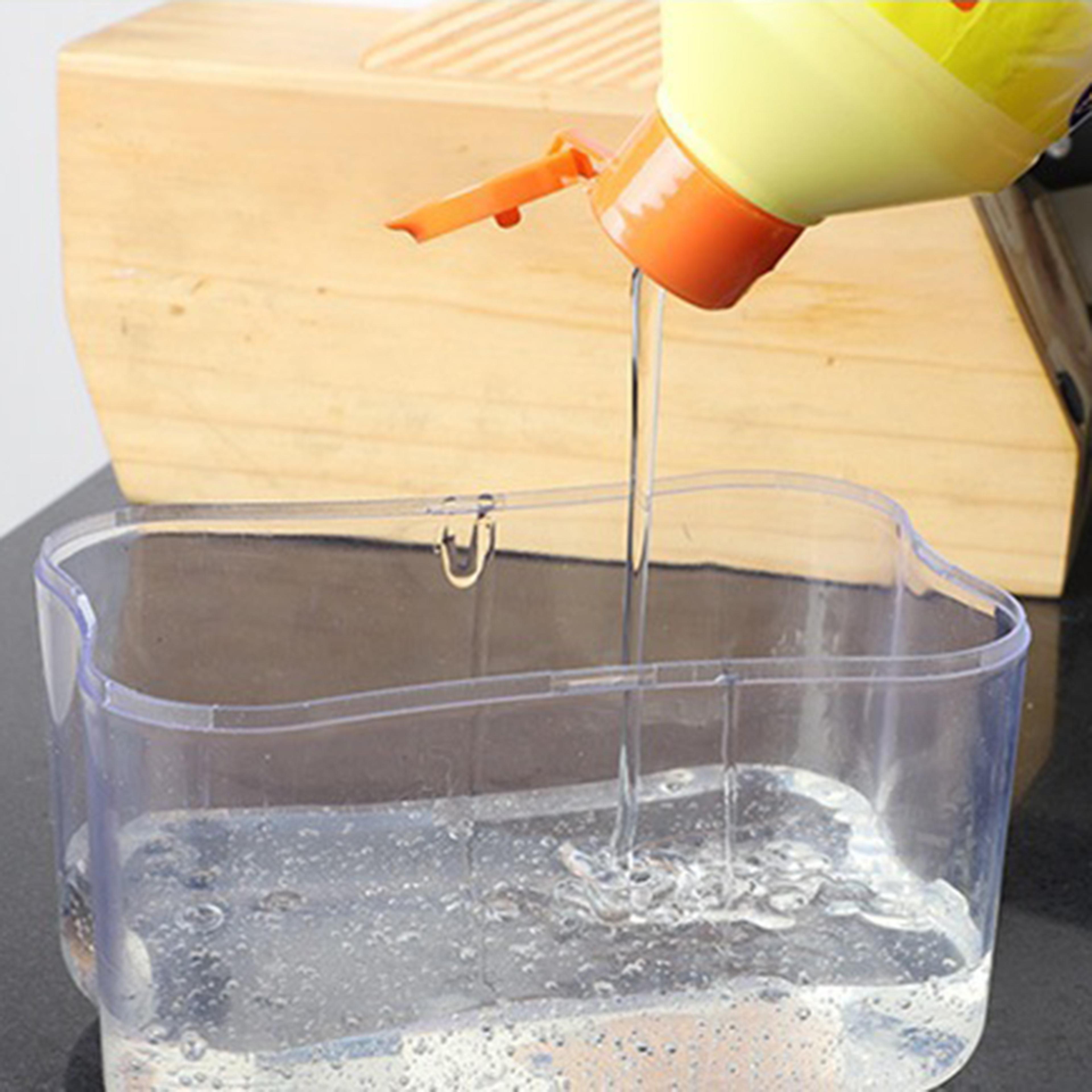 Durable Kitchen Soap Liquid Dispenser With Sponge Holder  Leakproof  Easy Refill Black 3