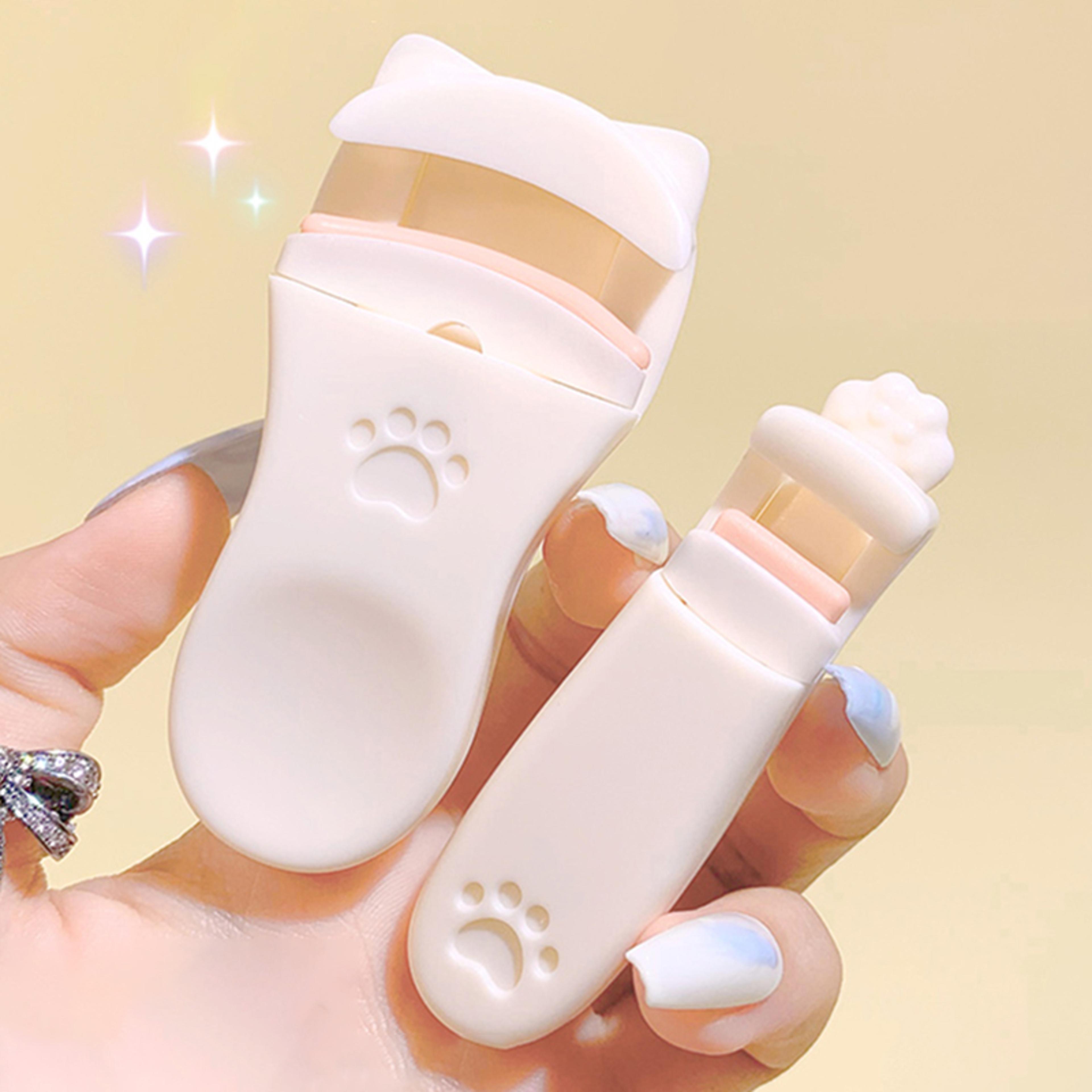 Portable Eyelash Clip With Silicone Pad  Precision Cat Claw Eyelash Curling Tool 2