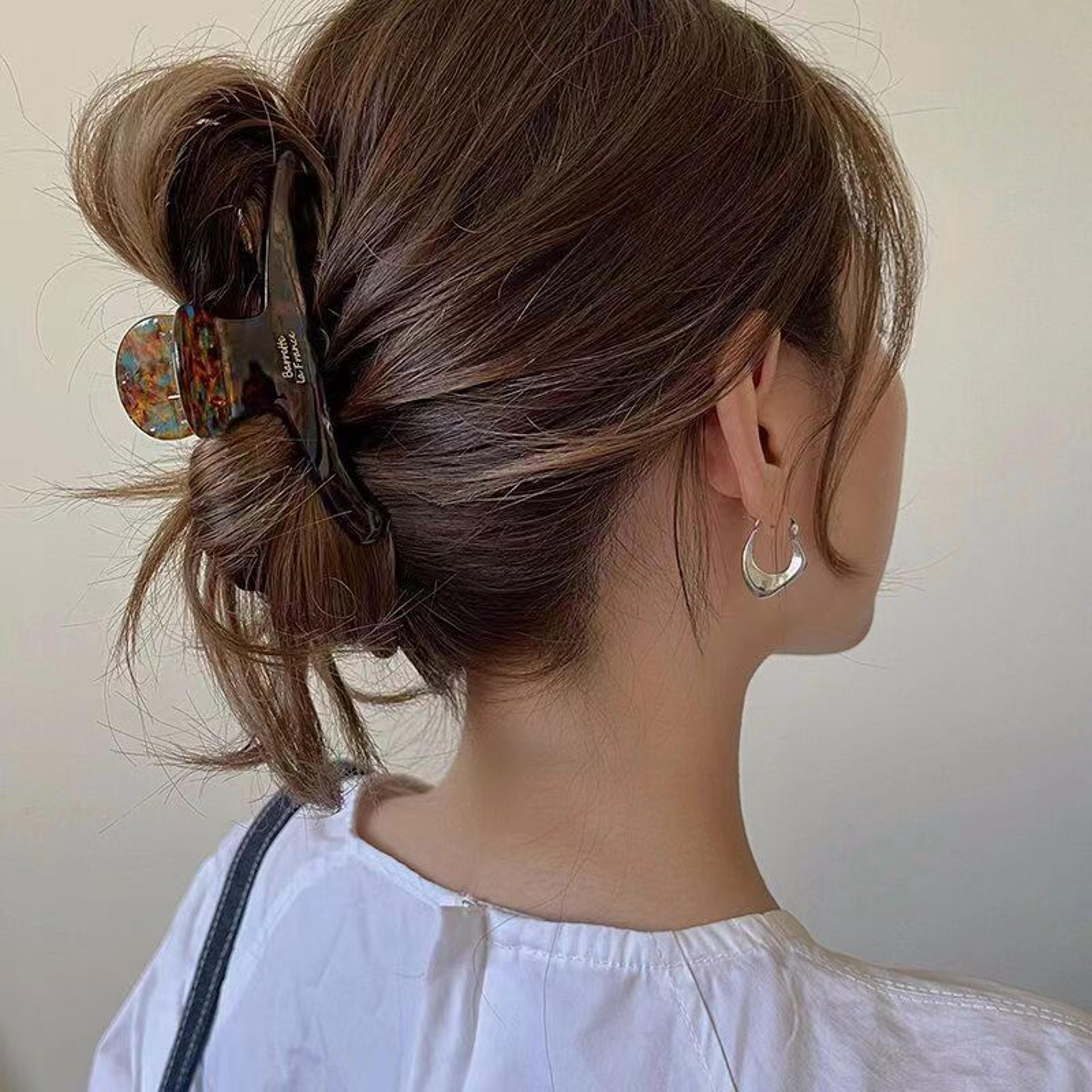 Elegant Vinegar Grip Hair Clip For Women  HighEnd Shark Clip Headwear For Back Of The Head 3