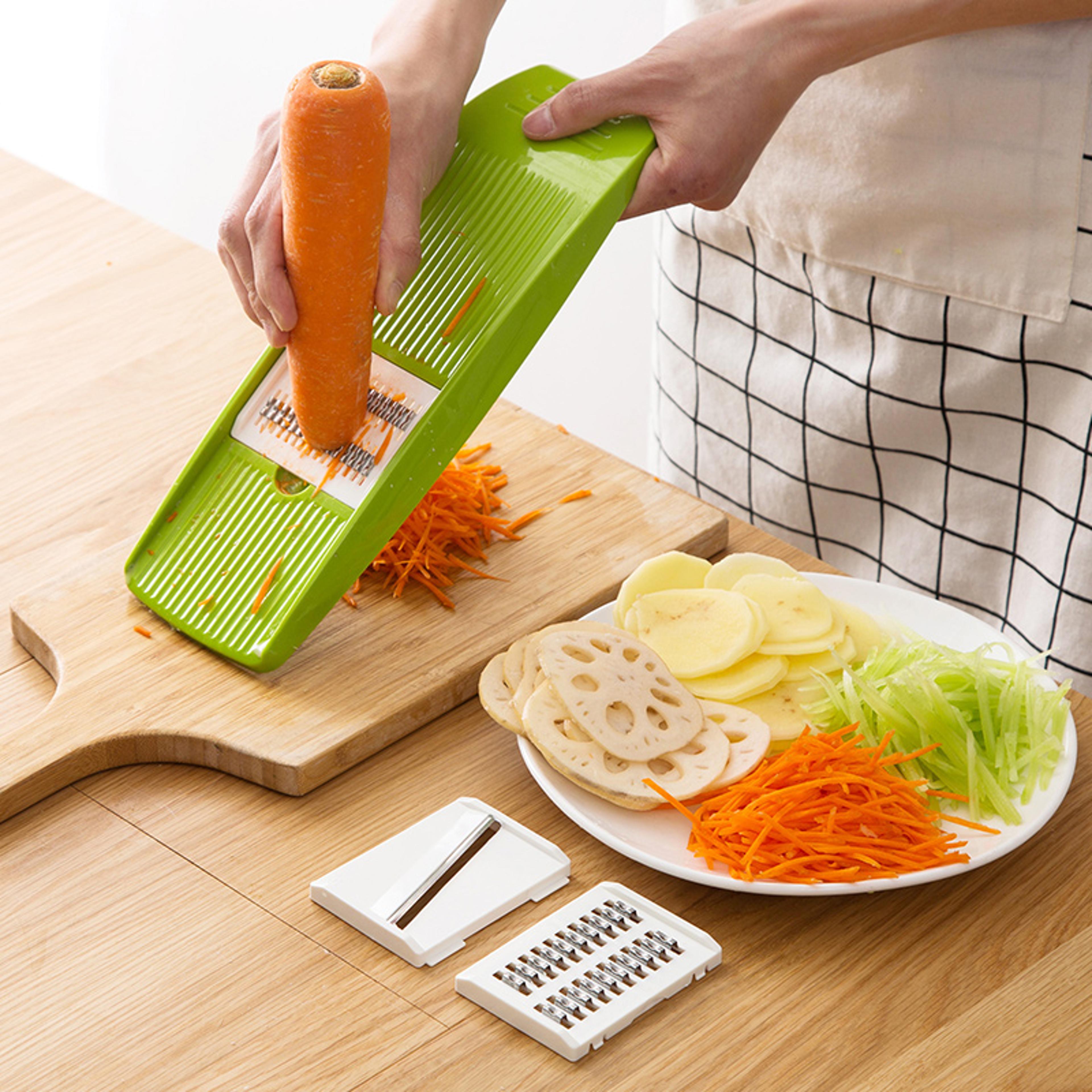 mandoline slicer stainless steel vegetable slicer with blades julienne slicer cutter for potato carrot