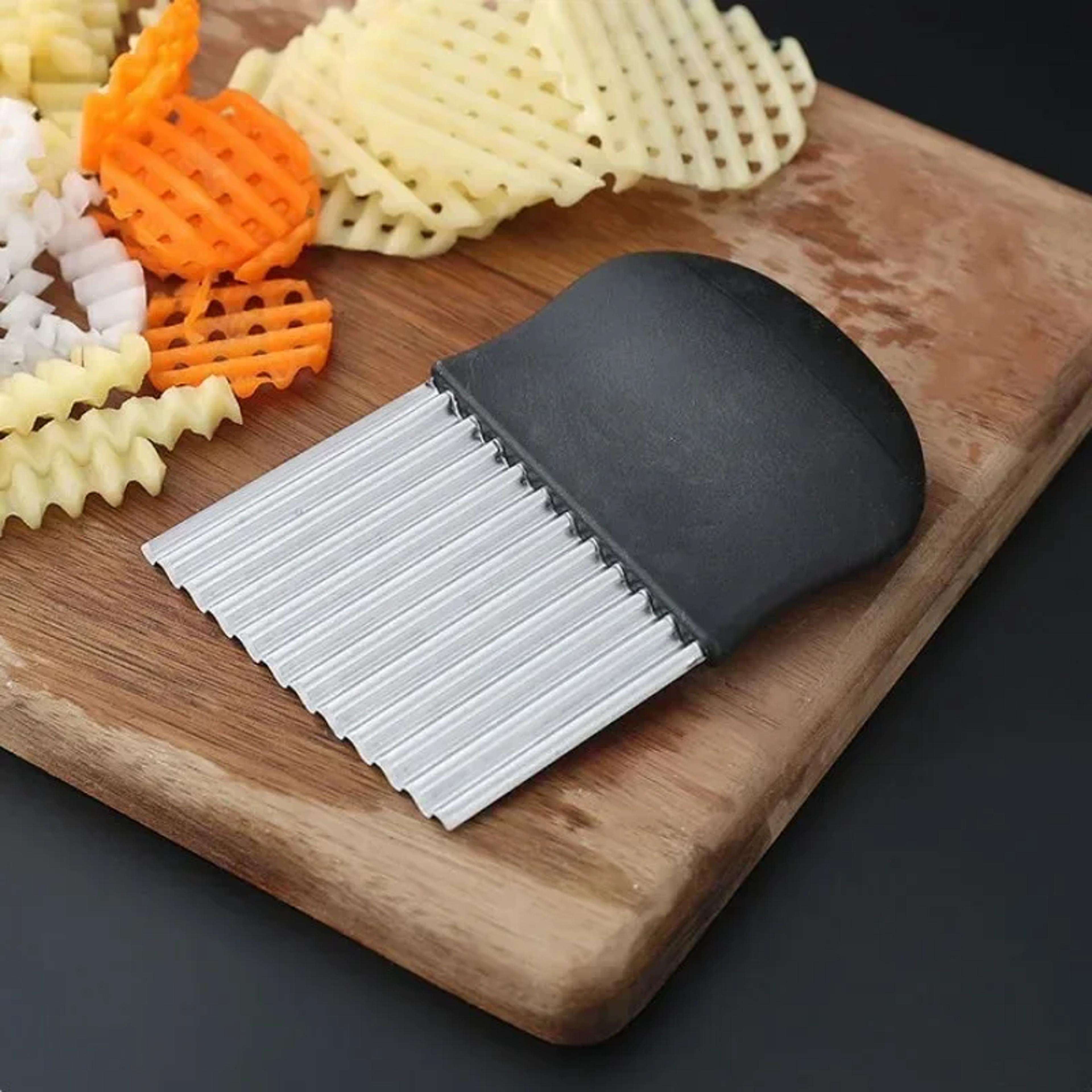 Stainless Steel Crinkle Cutter  Perfect For Potato Chips French Fries And Vegetables 4