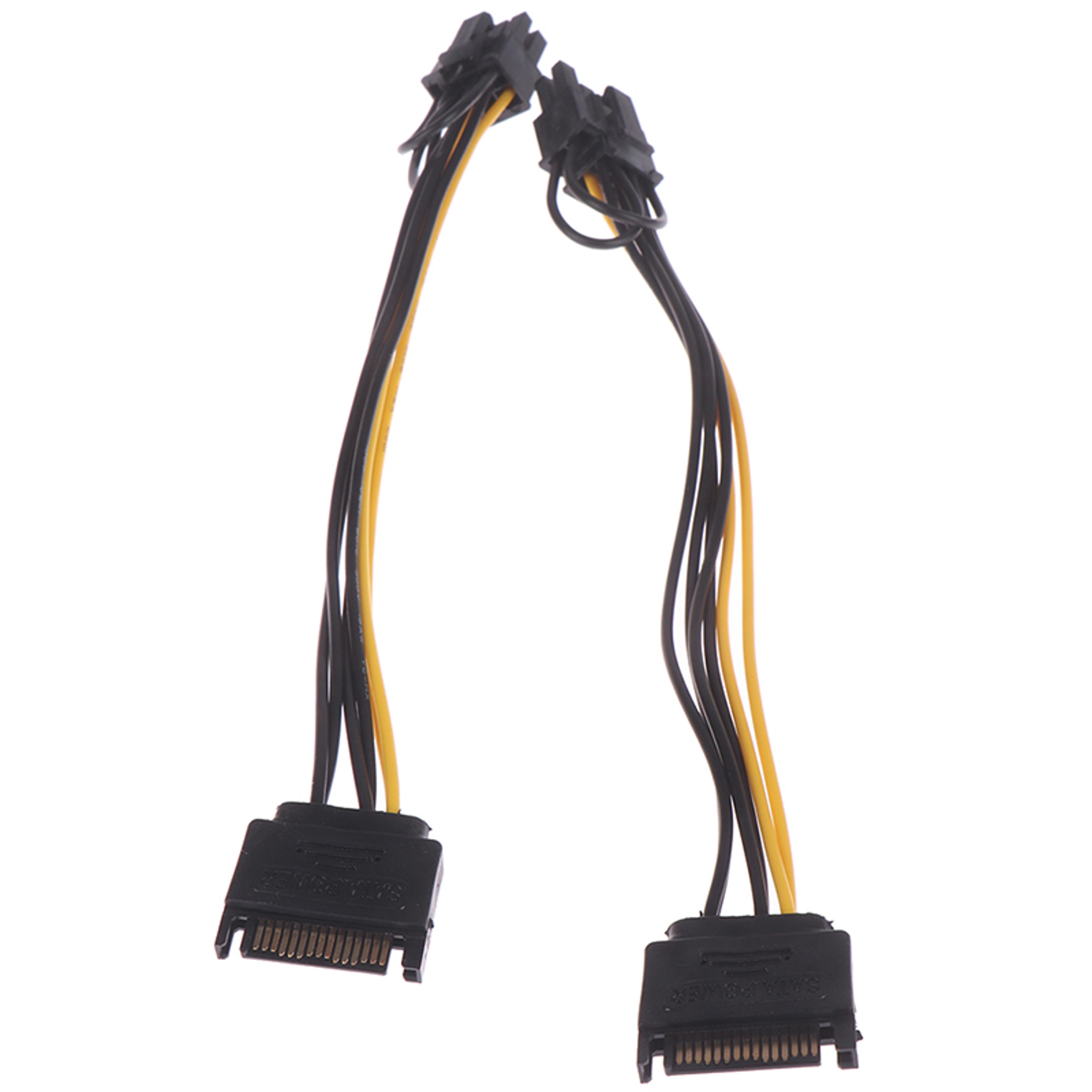 sata pin pci-e power supply cable for graphics card – adapter for mining & gaming