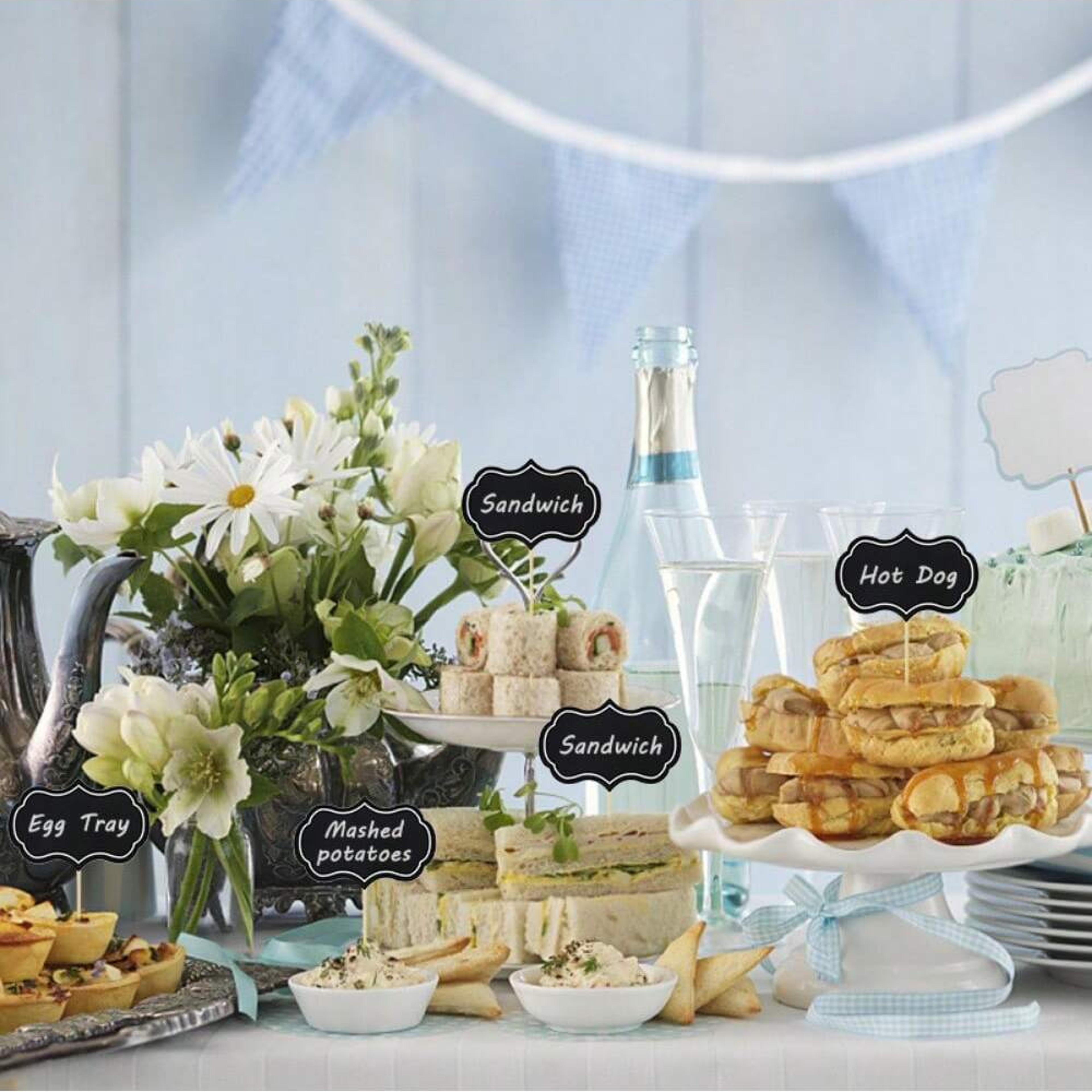 Mini Blackboard Memo Slate  Business Card Holder  Price Table Marker For Home Restaurant  Parties 0