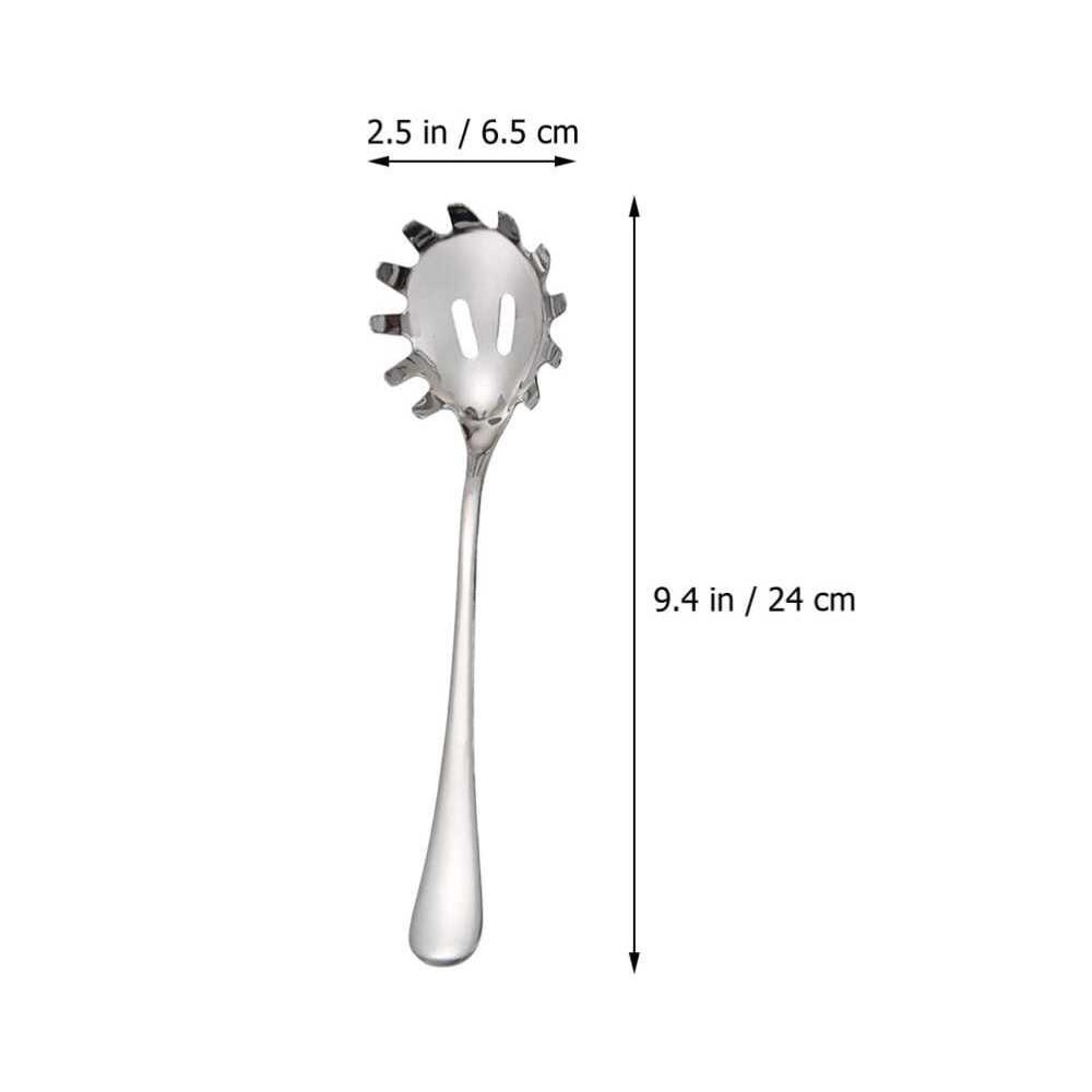 Stainless Steel Multifunctional Noodle Spoon  Strainer  The Ultimate Pasta Colander For Effortless  3