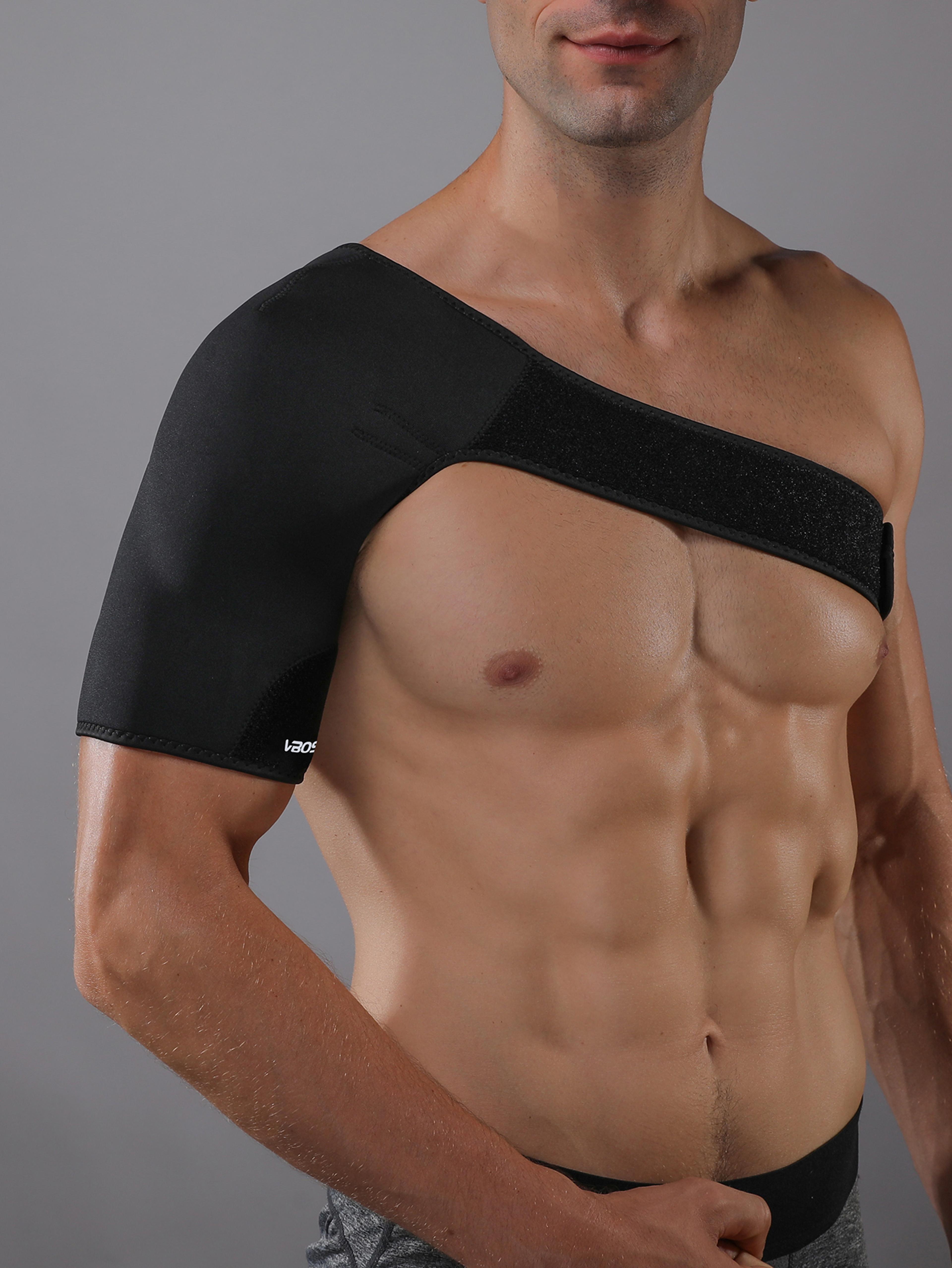 Breathable Elastic Shoulder Support Brace  Adjustable Rotator Cuff Brace For Pain Relief And Suppor 3