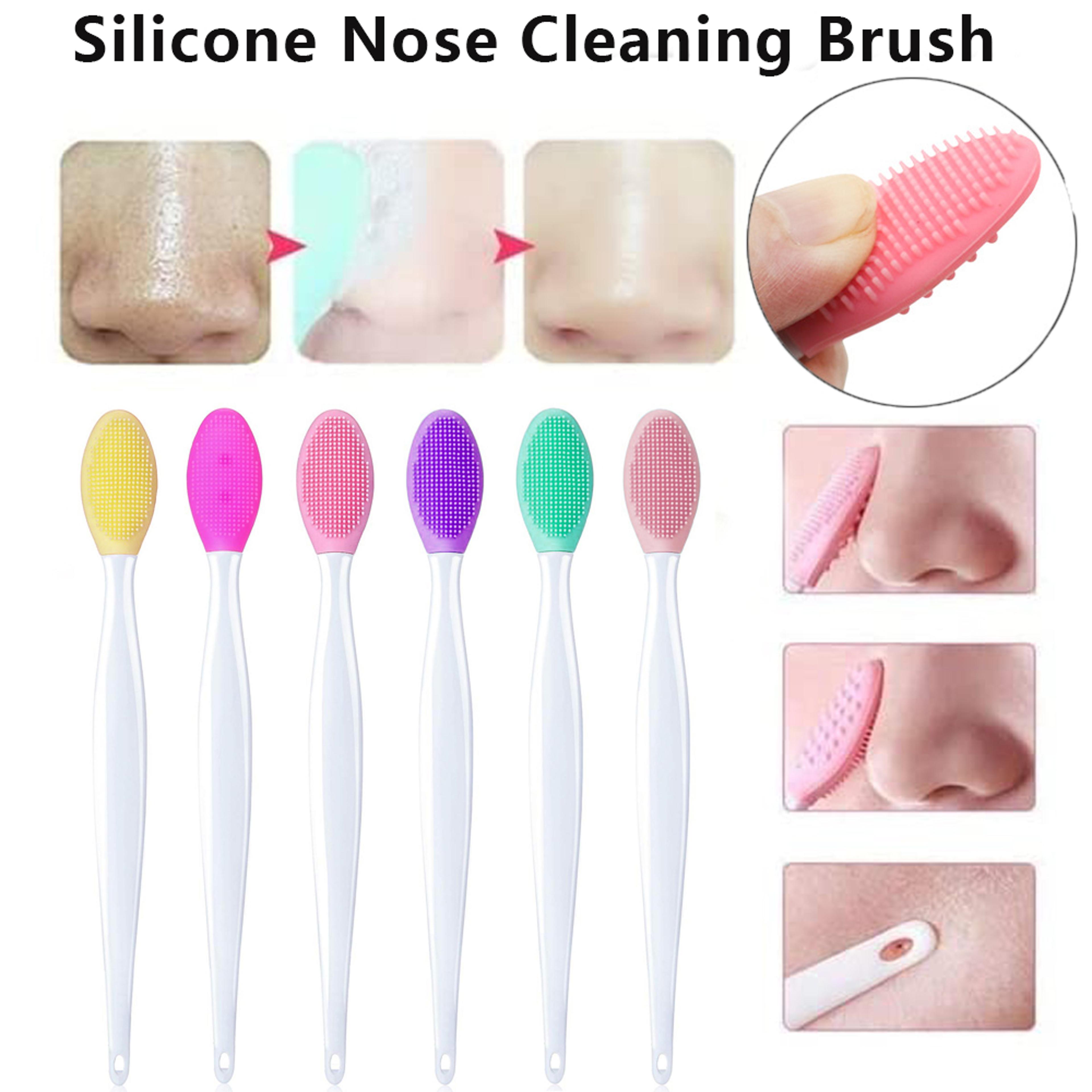 Silicone Face Brush For Exfoliating  Blackhead Removal With Replacement Head 3