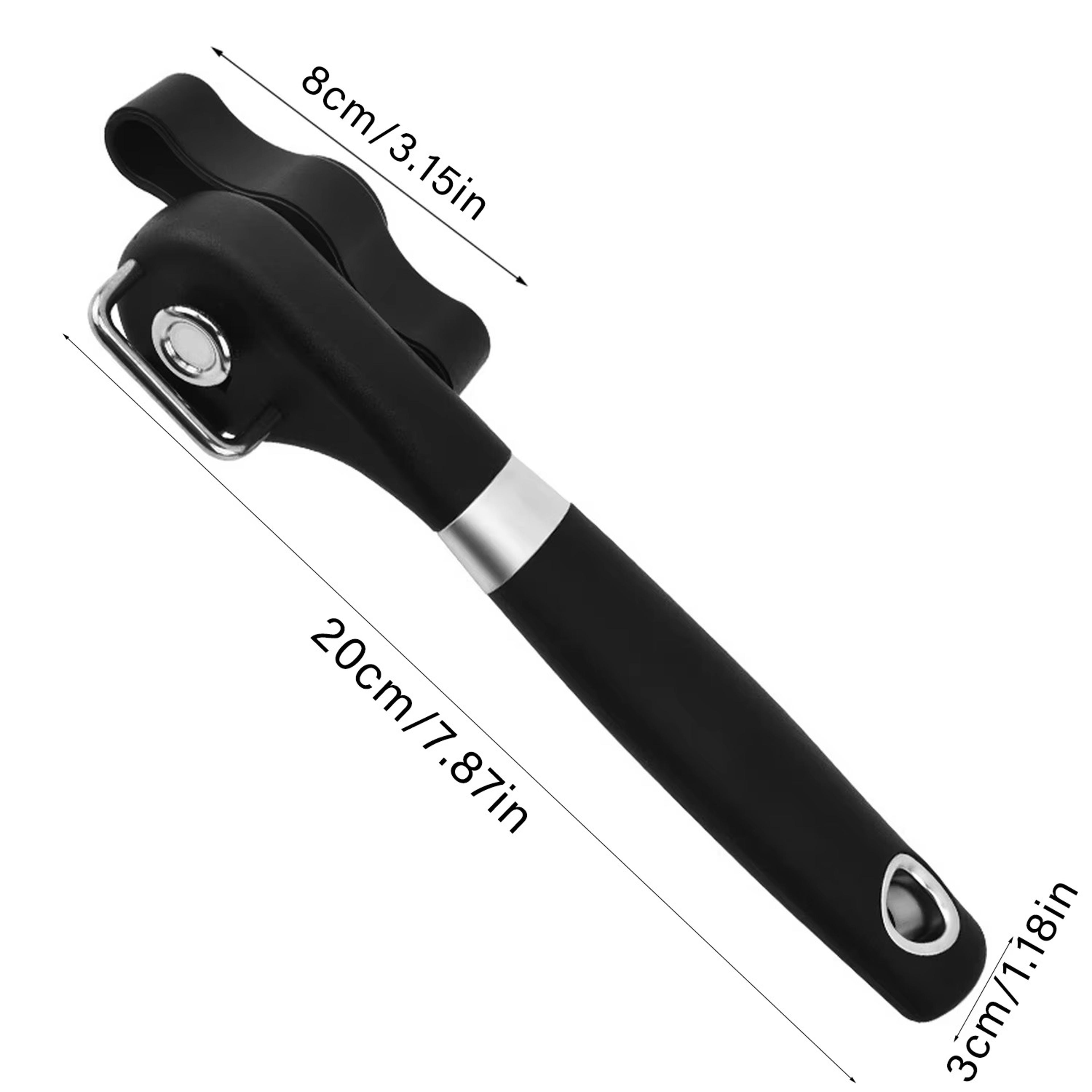 Plastic HandActuated Can Opener  Safety Kitchen Tool With Easy Grip  Side Cut Manual Can Opener For 4