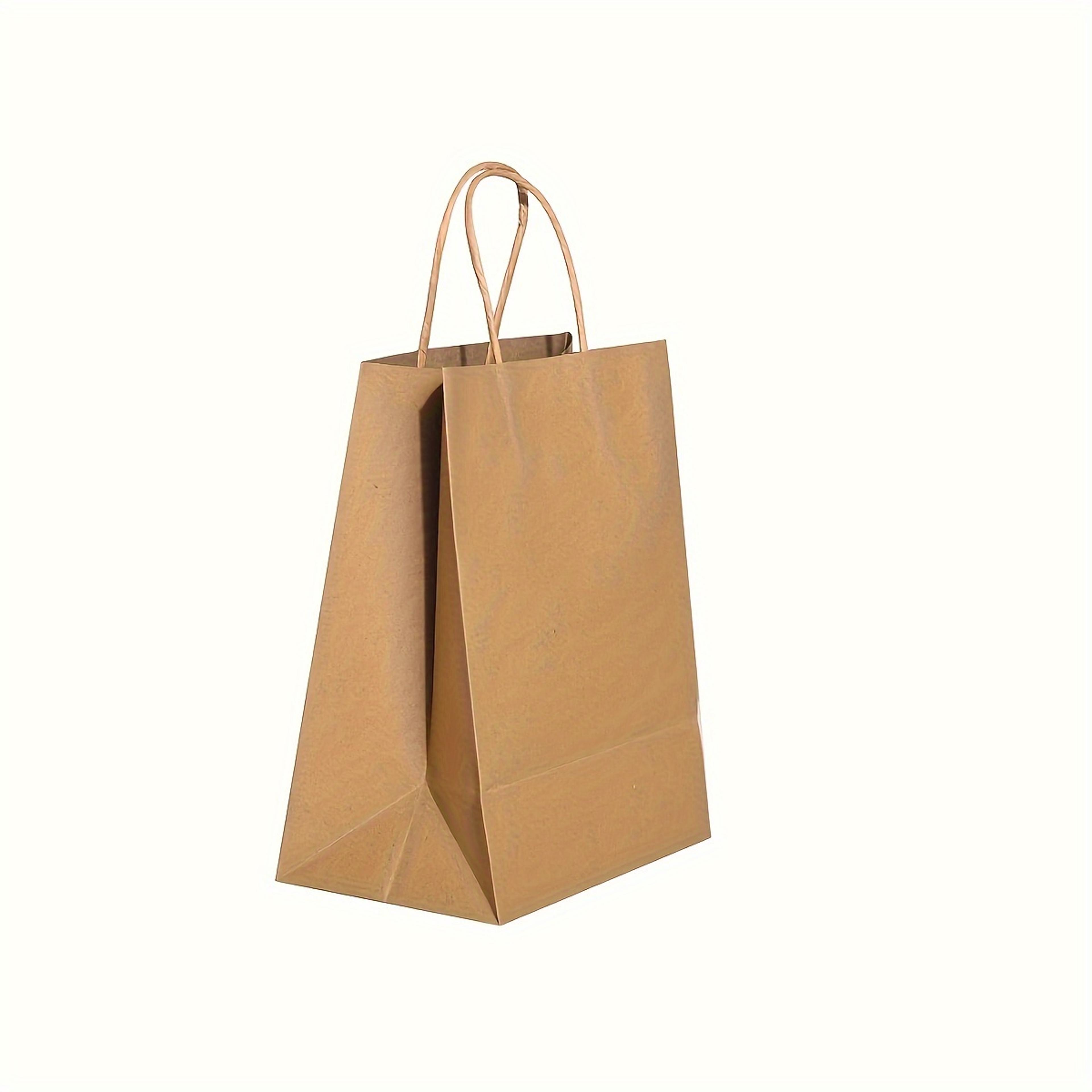 Solid Color Gift Bags With Handles  EcoFriendly Kraft Paper Bags For Gifts Weddings And Candy Packa 2