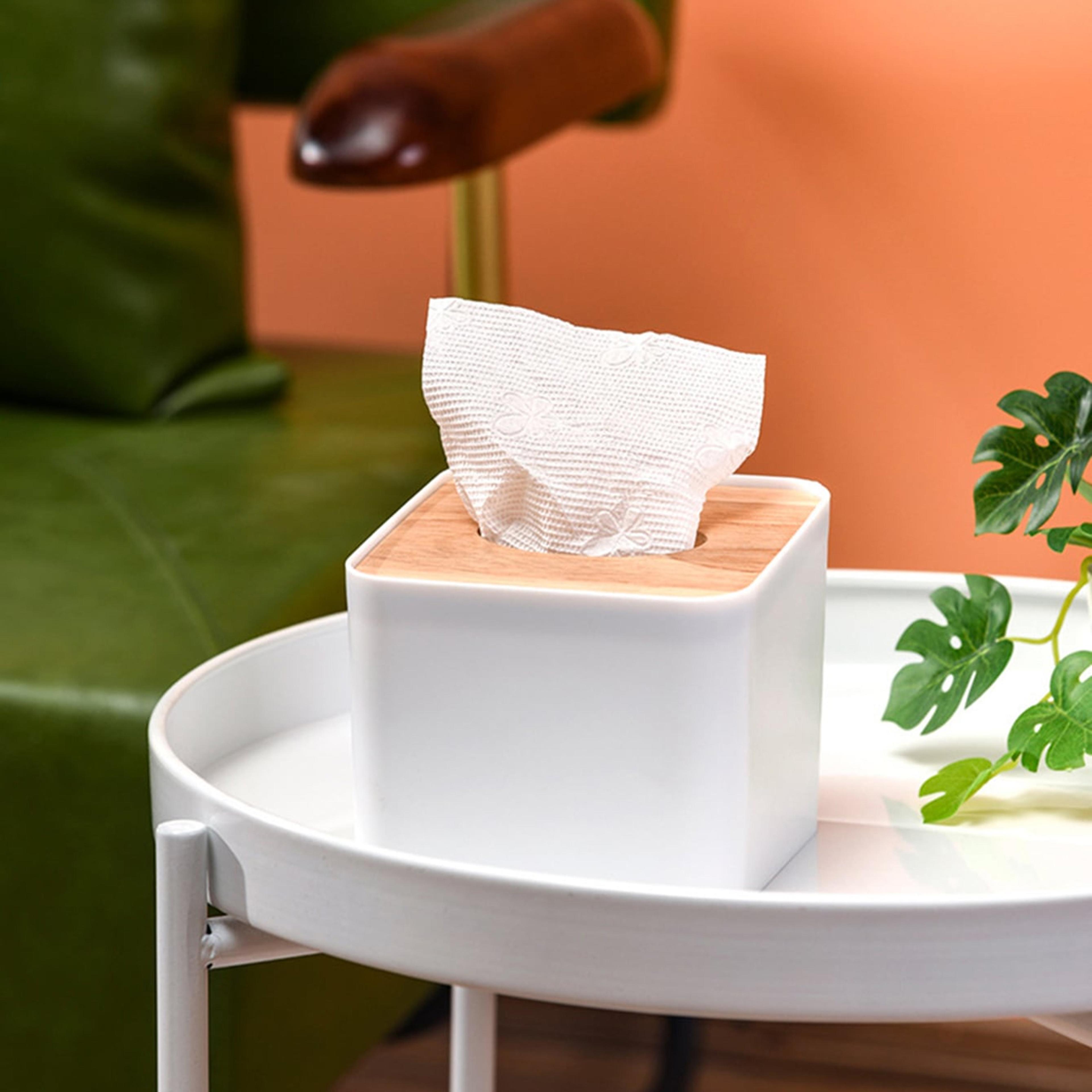 Covered Square Tissue Box  Stylish And Practical Tissue Holder For Home Office And Living Room 0