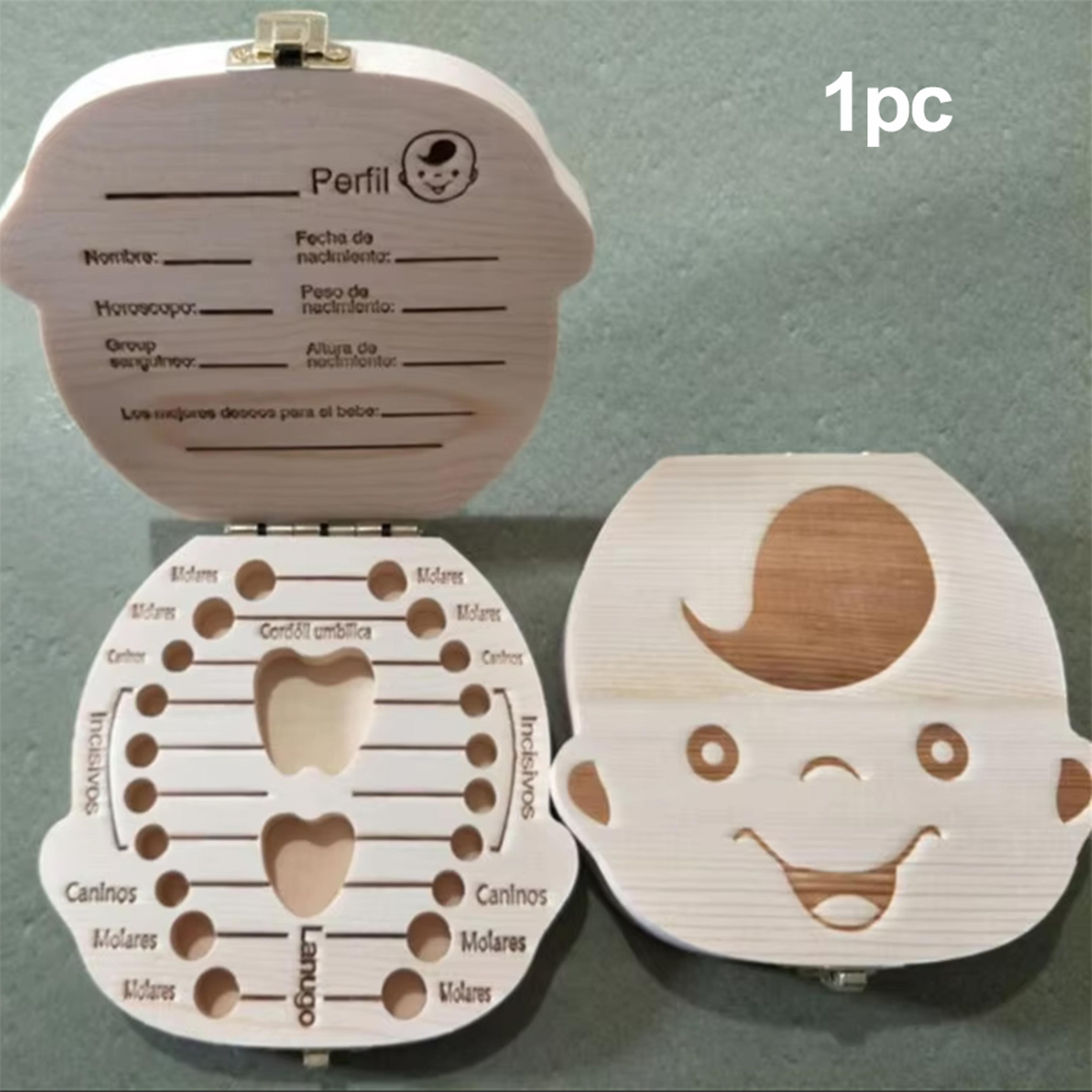 Wooden Baby Tooth Box Organizer  Keepsake Storage For Kid Milk Teeth  Perfect Gift For Boys  Girls 6