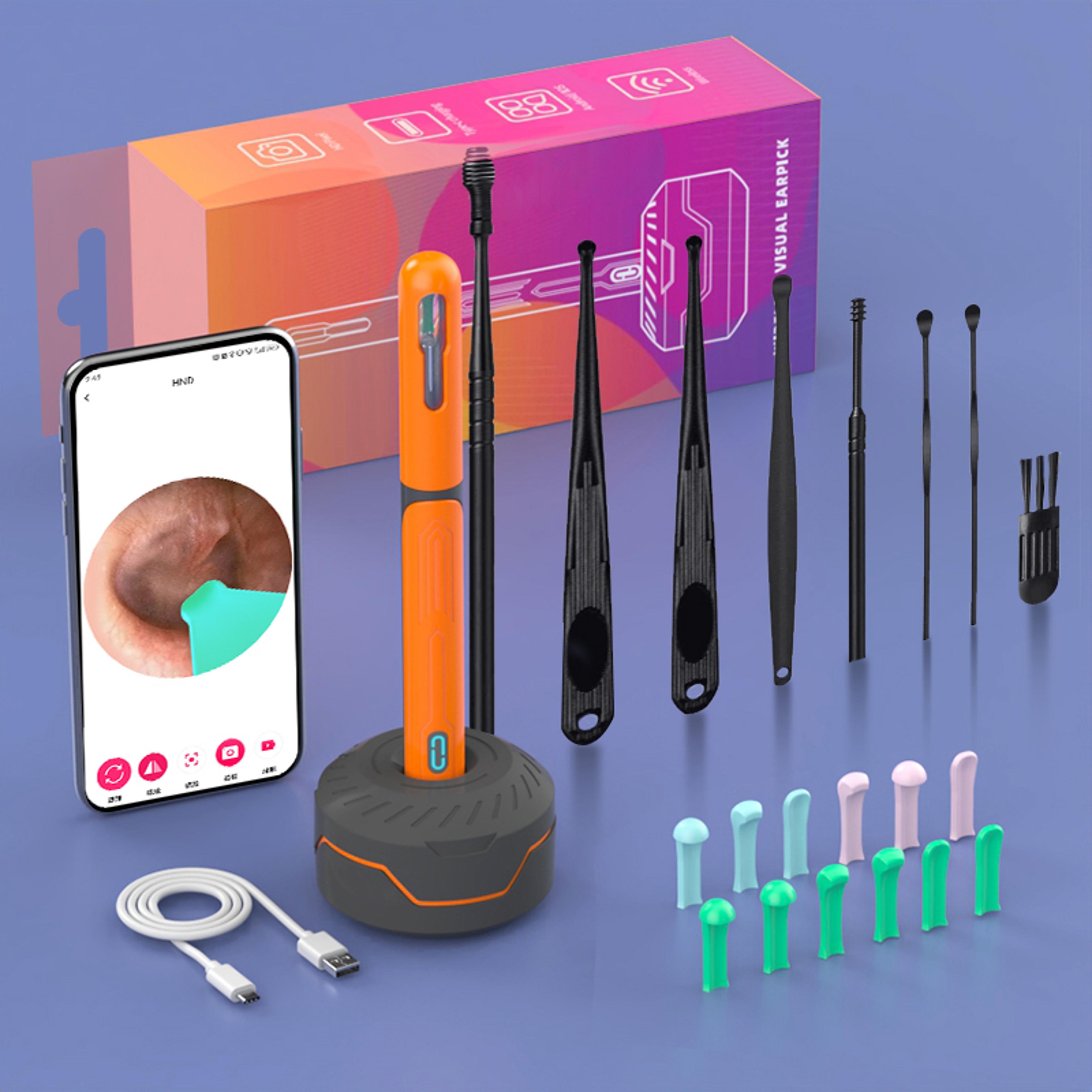 HD Ear Cleaner With Camera Set USB C Charging Ear Wax Removal Tool For Clear Ears 12
