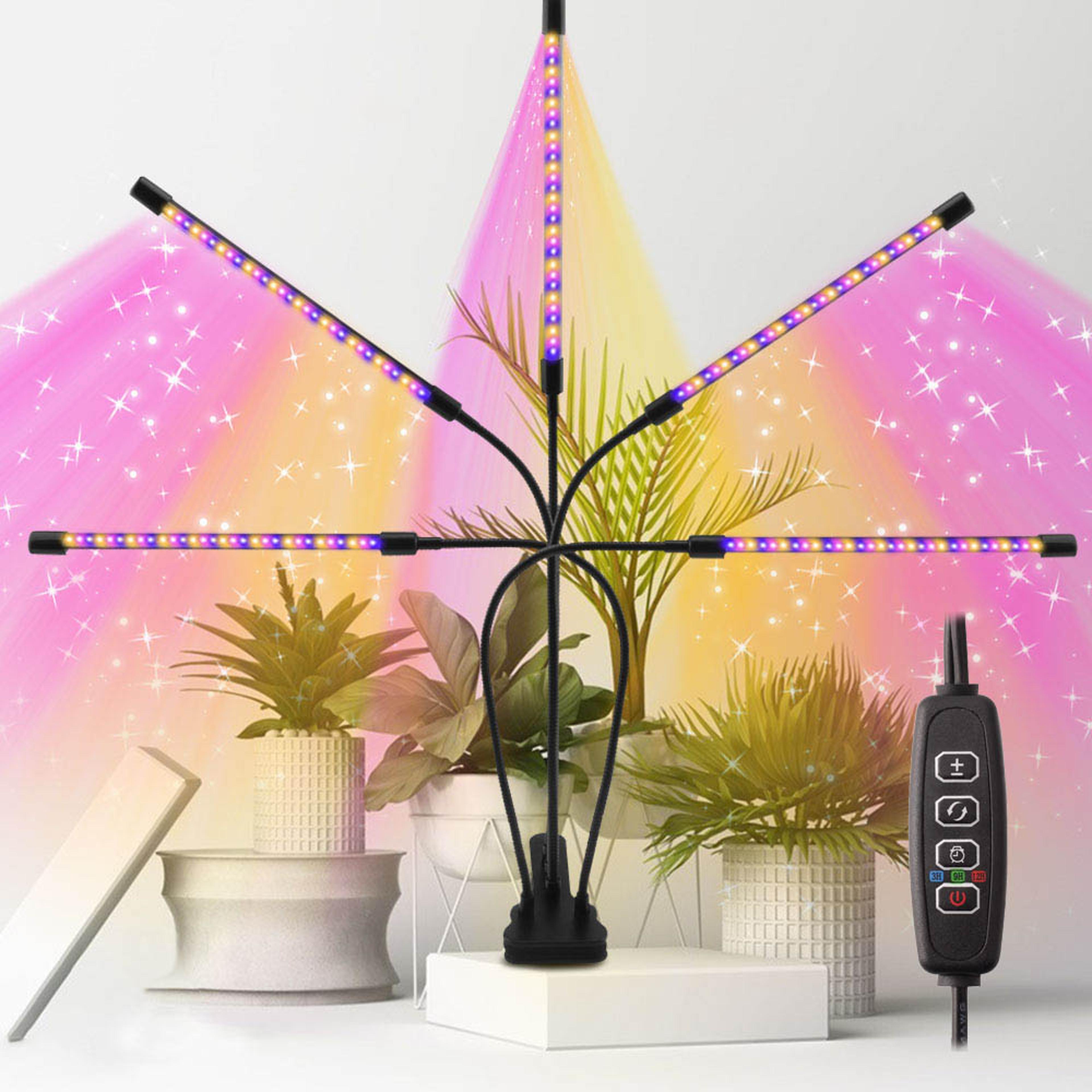 Full Spectrum LED Grow Light With Timer USB Plant Grow Light Clip Lamp For Indoor Plants 5