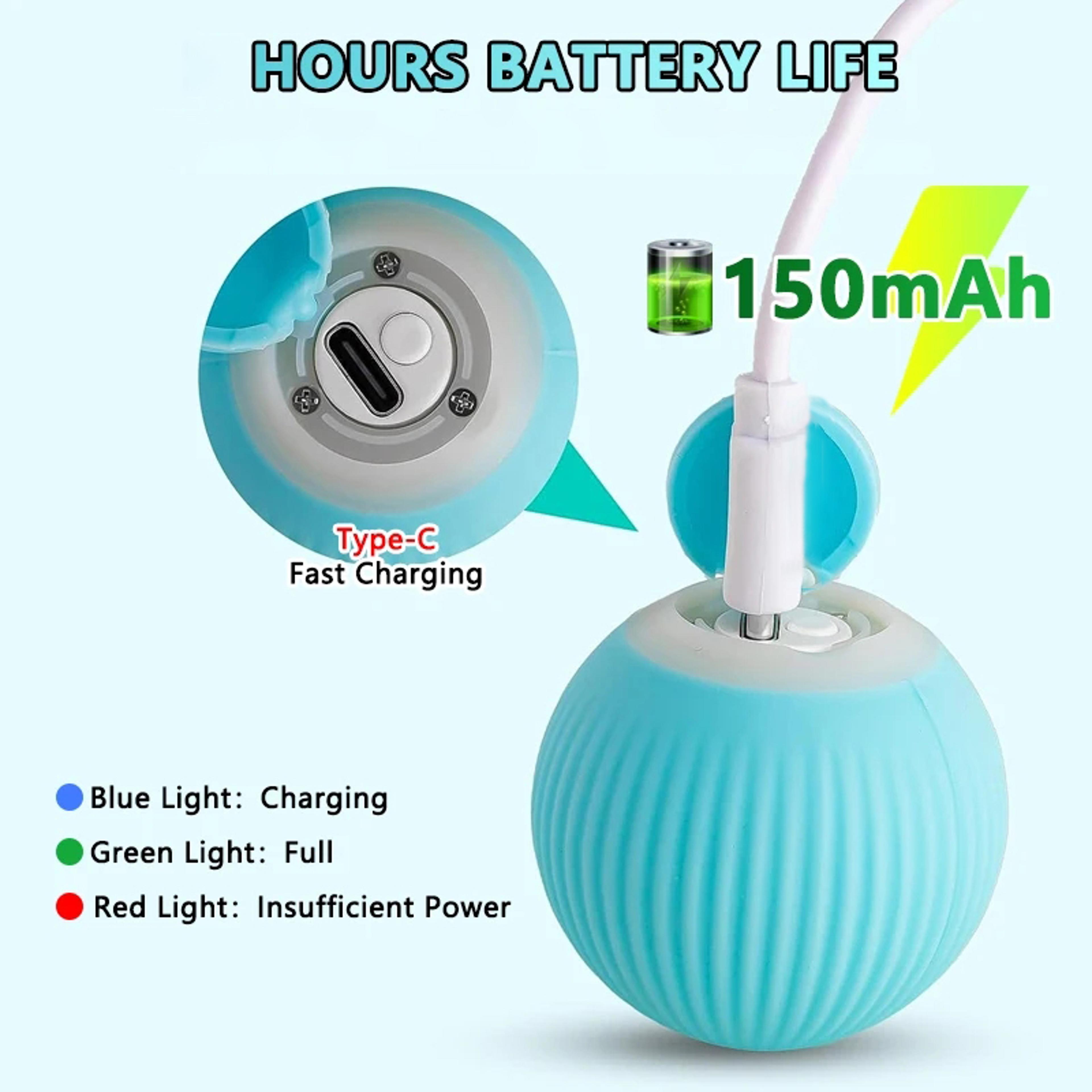 Smart Interactive Cat Ball Auto Rolling Magic Toy For Cats Rechargeable And Quiet Indoor Fun 1