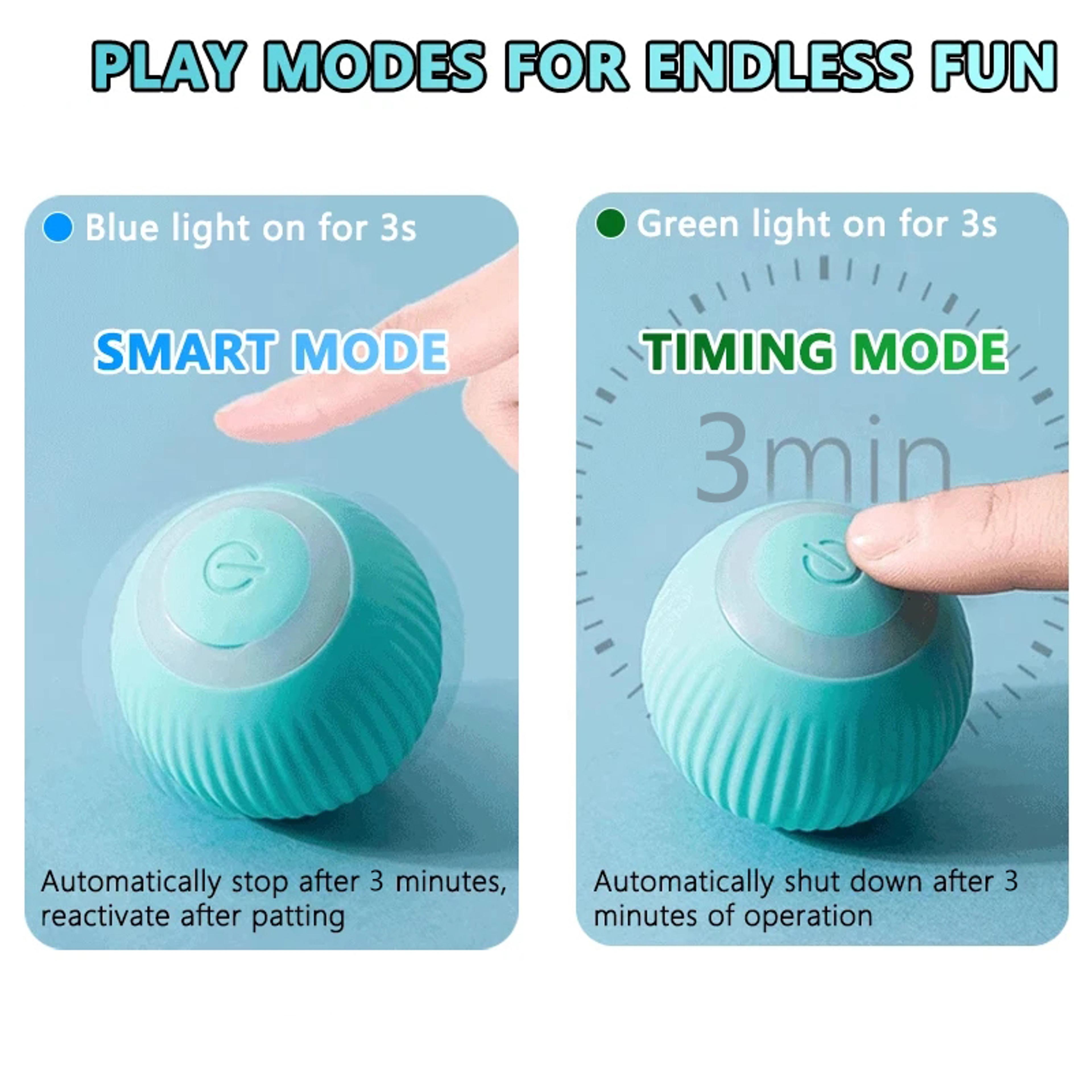 Smart Interactive Cat Ball Auto Rolling Magic Toy For Cats Rechargeable And Quiet Indoor Fun 3