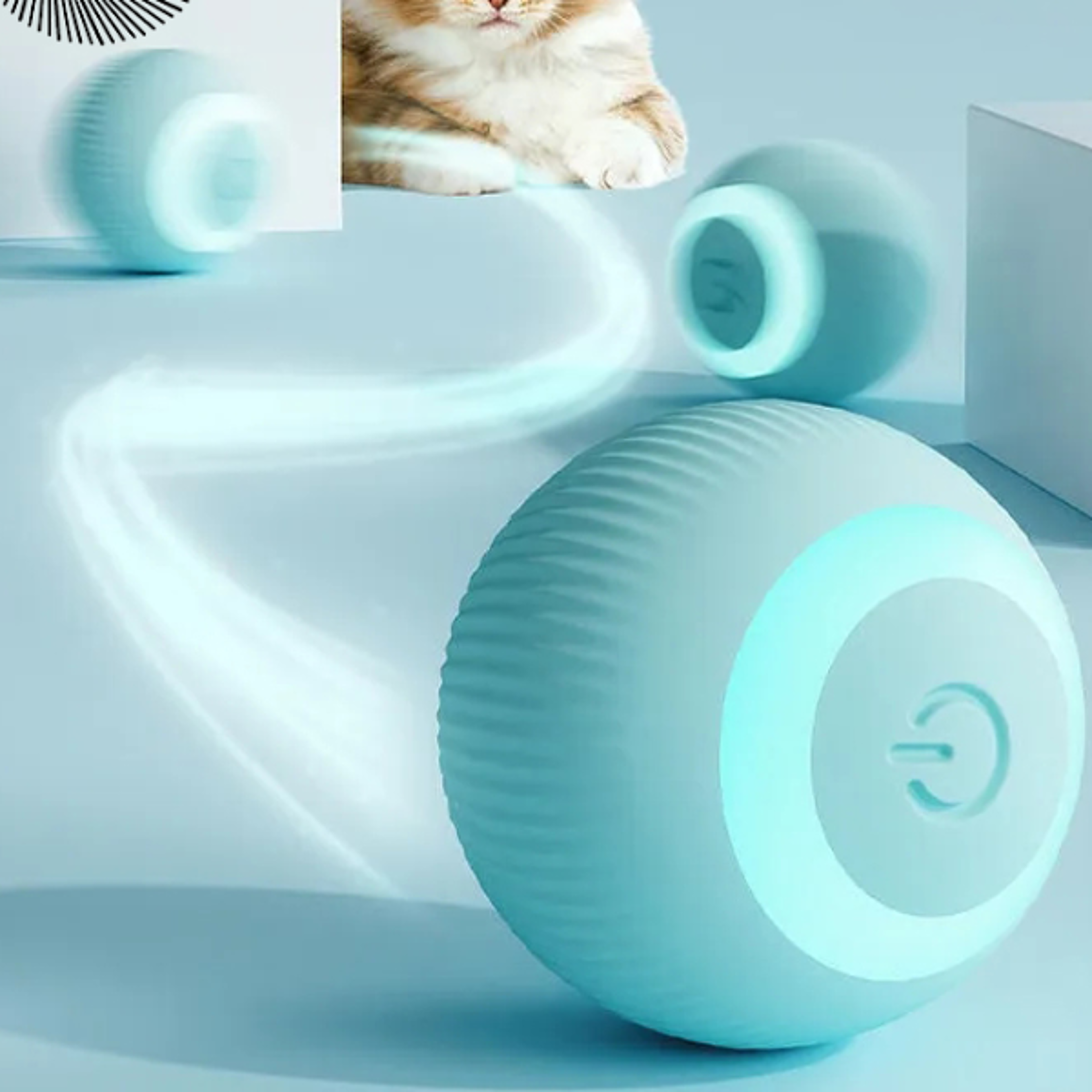 Cat Interactive Ball Smart Cat Toys Indoor Automatic Rolling Magic Ball Electronic Interactive Cat