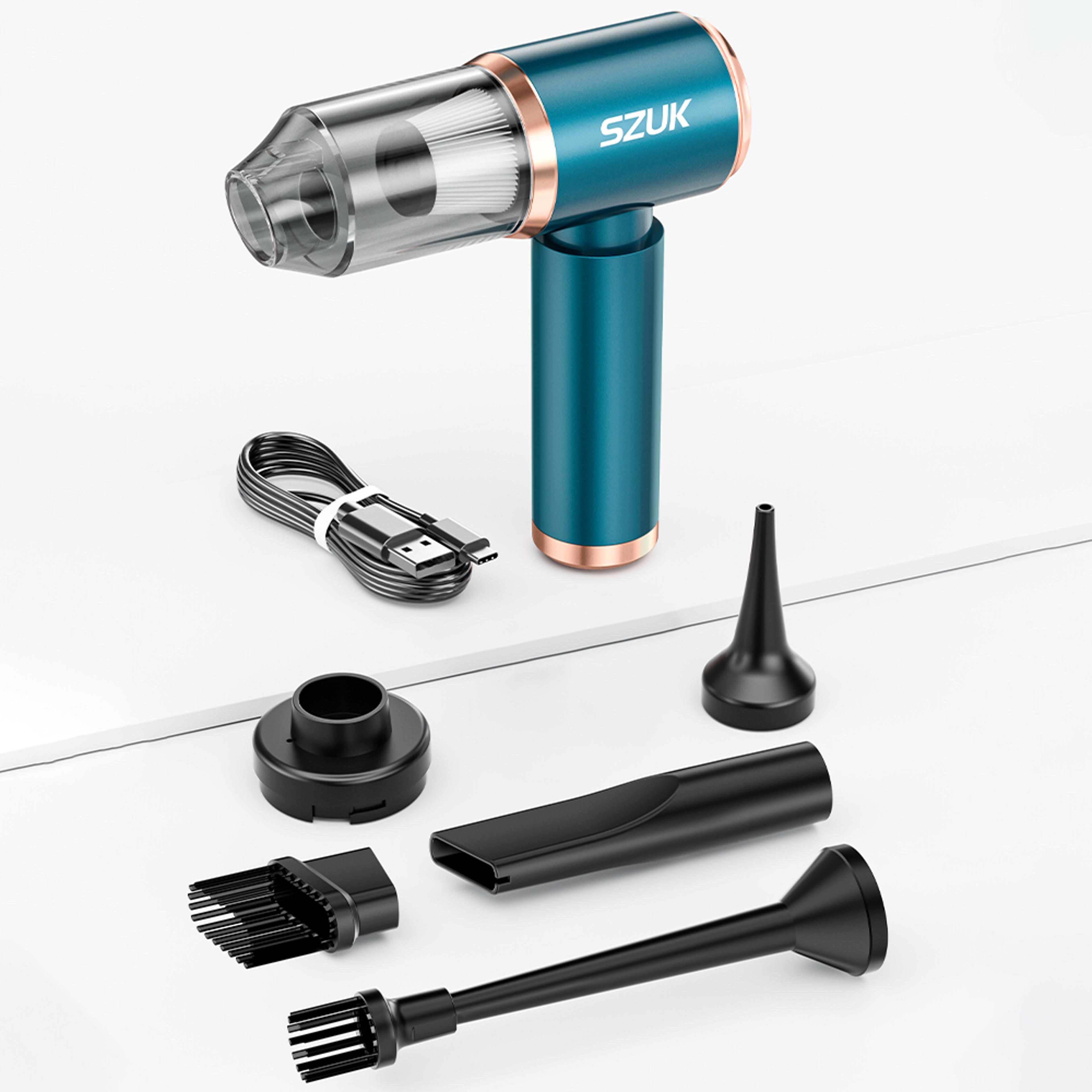 portable car vacuum cleaner wireless, strong suction handheld vacuum for car, home, and keyboard cleaning