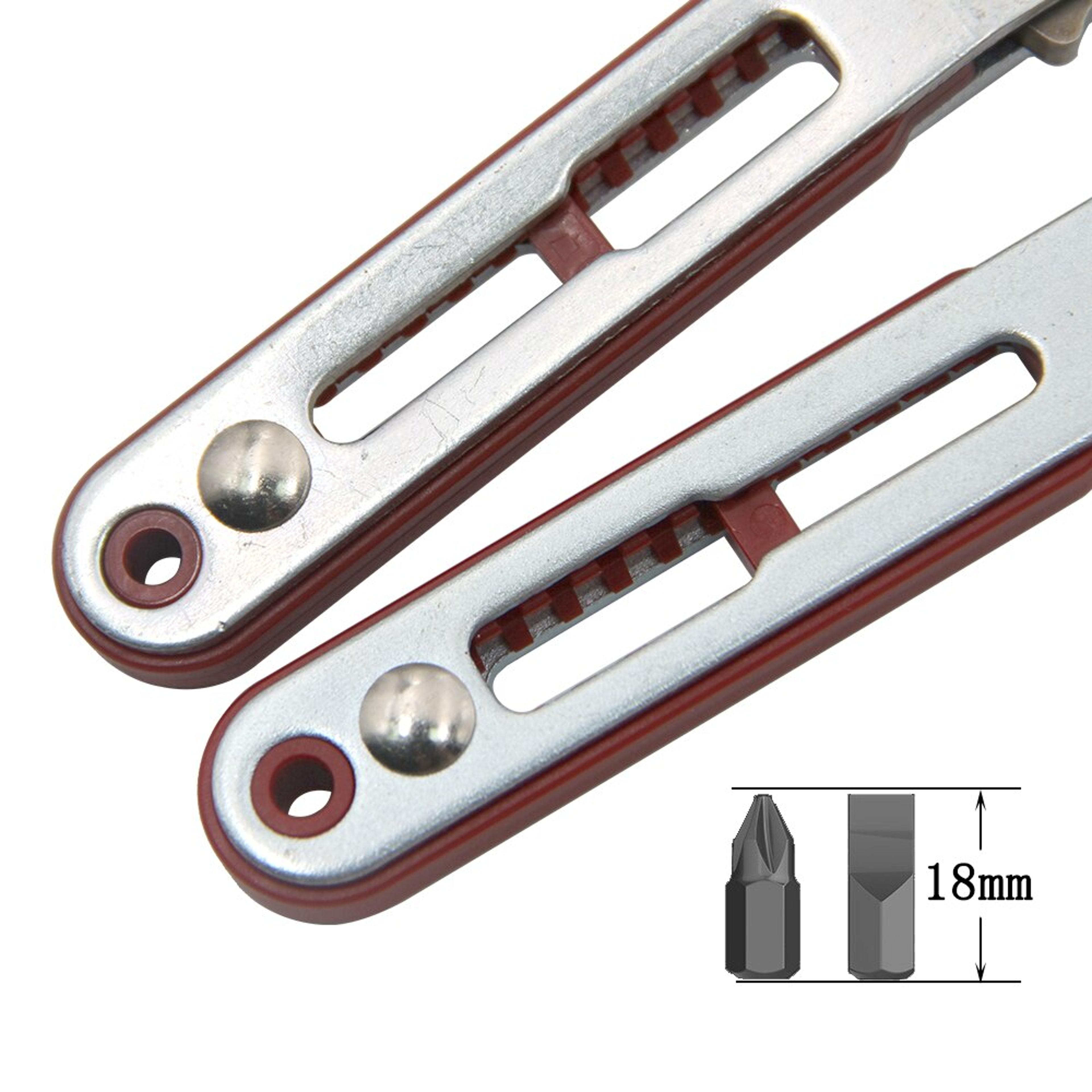 Multifunctional Bidirectional Ratchet Screwdriver Tool With Elbow And Flat Head Wrench 1