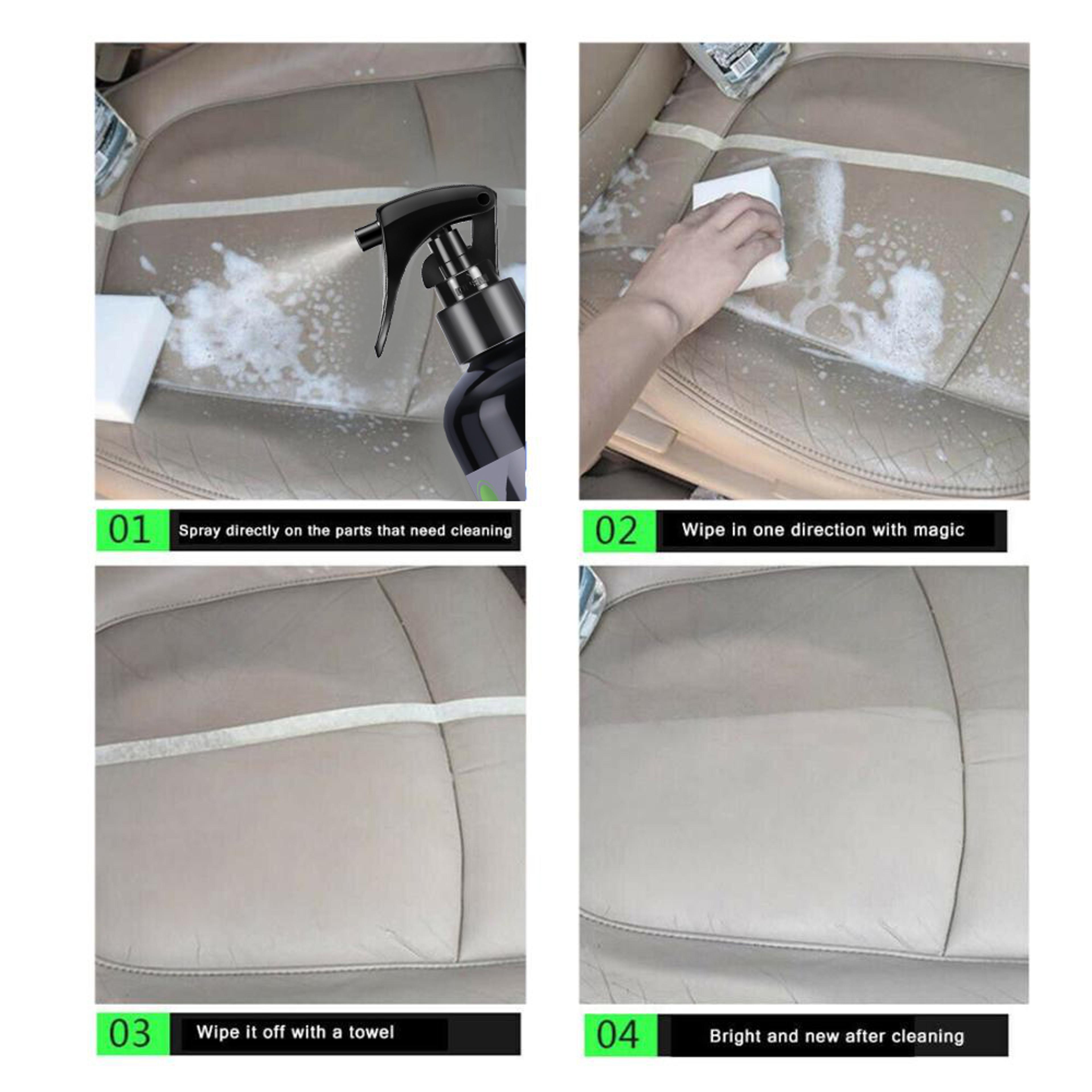 Car Interior Cleaner Spray Leather Fabric  Dashboard Multi Surface Cleaner 4