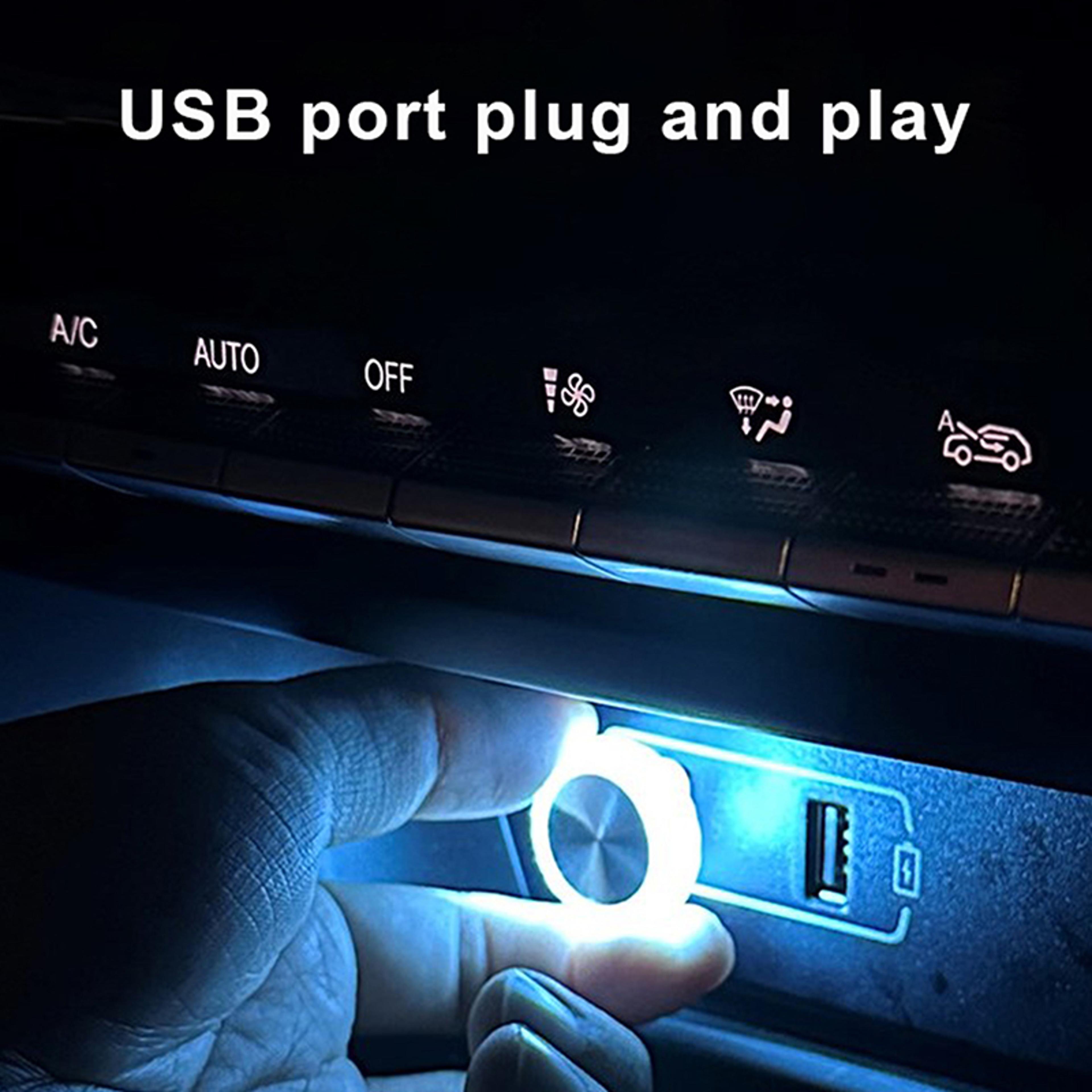 Portable USB Car LED Ambient Light For Interior Decoration 7