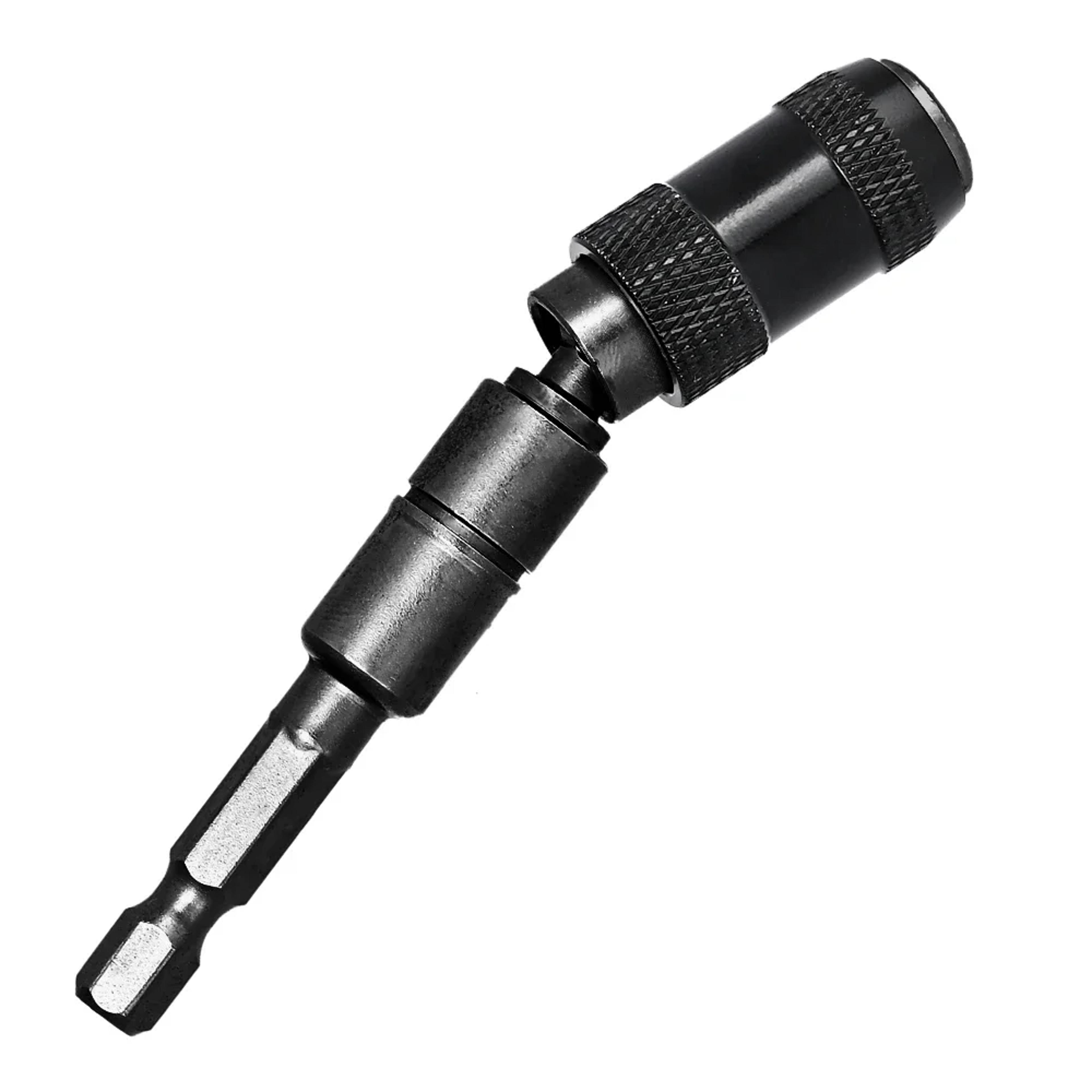 Magnetic Pivot Drill Bit Holder With Quick Release Hex Extension For Tight Spaces 1