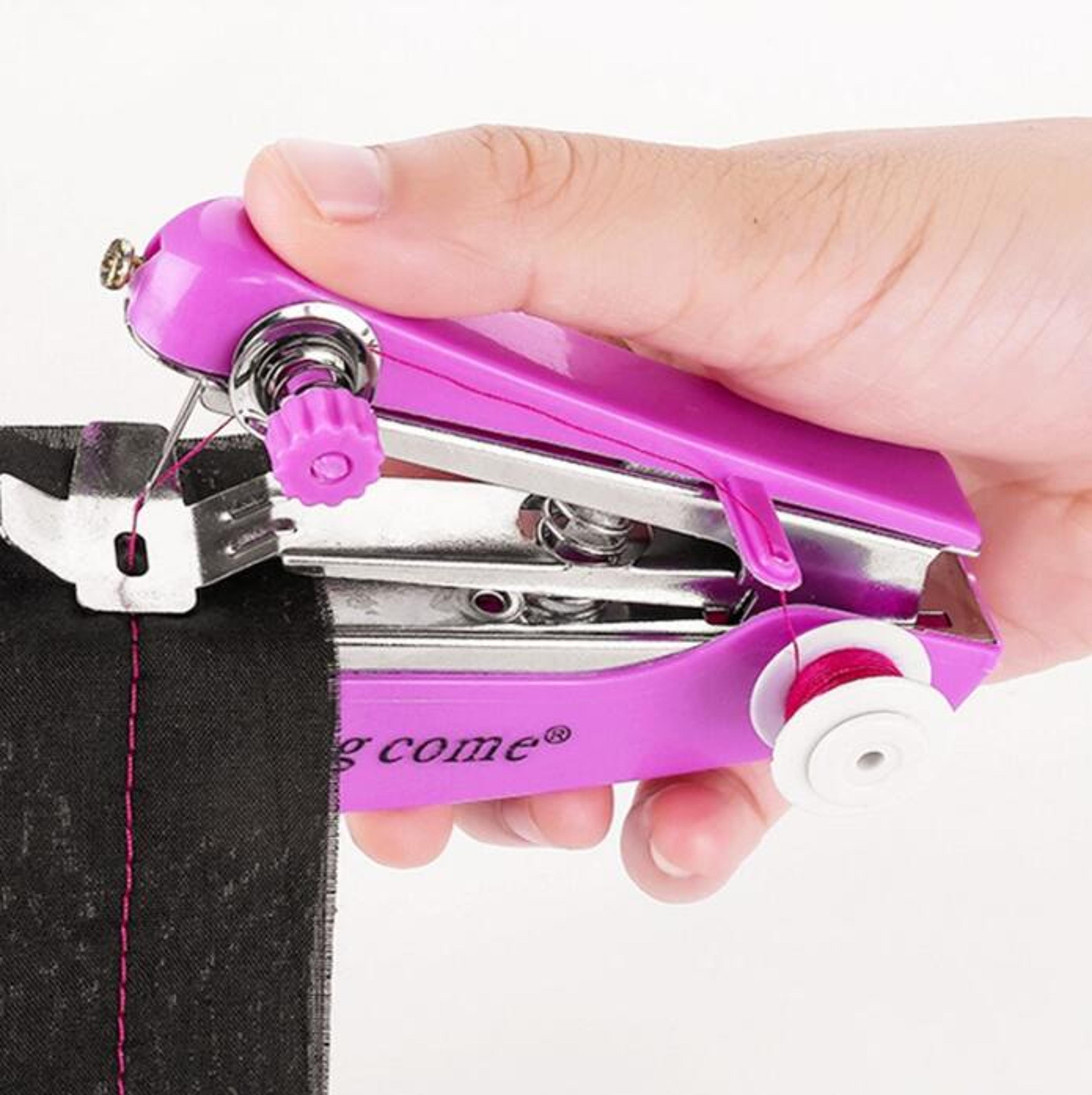 Portable Mini Sewing Kit For Travel Compact Handheld Manual Sewing Machine  Tool Set 6