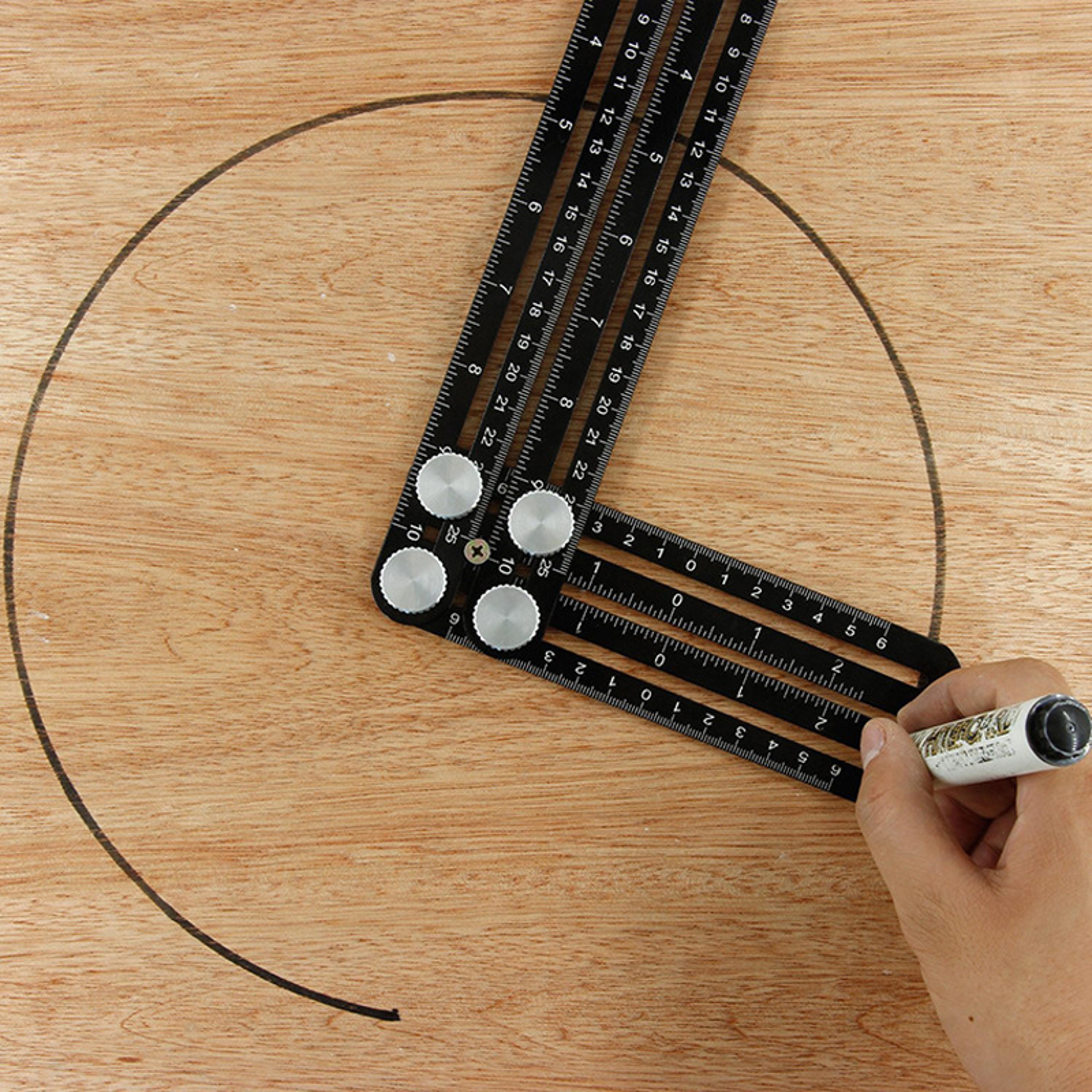 Multi Angle Folding Positioning Ruler Durable Aluminum Alloy Tool For DIY Wood  Tile Flooring Proje 5