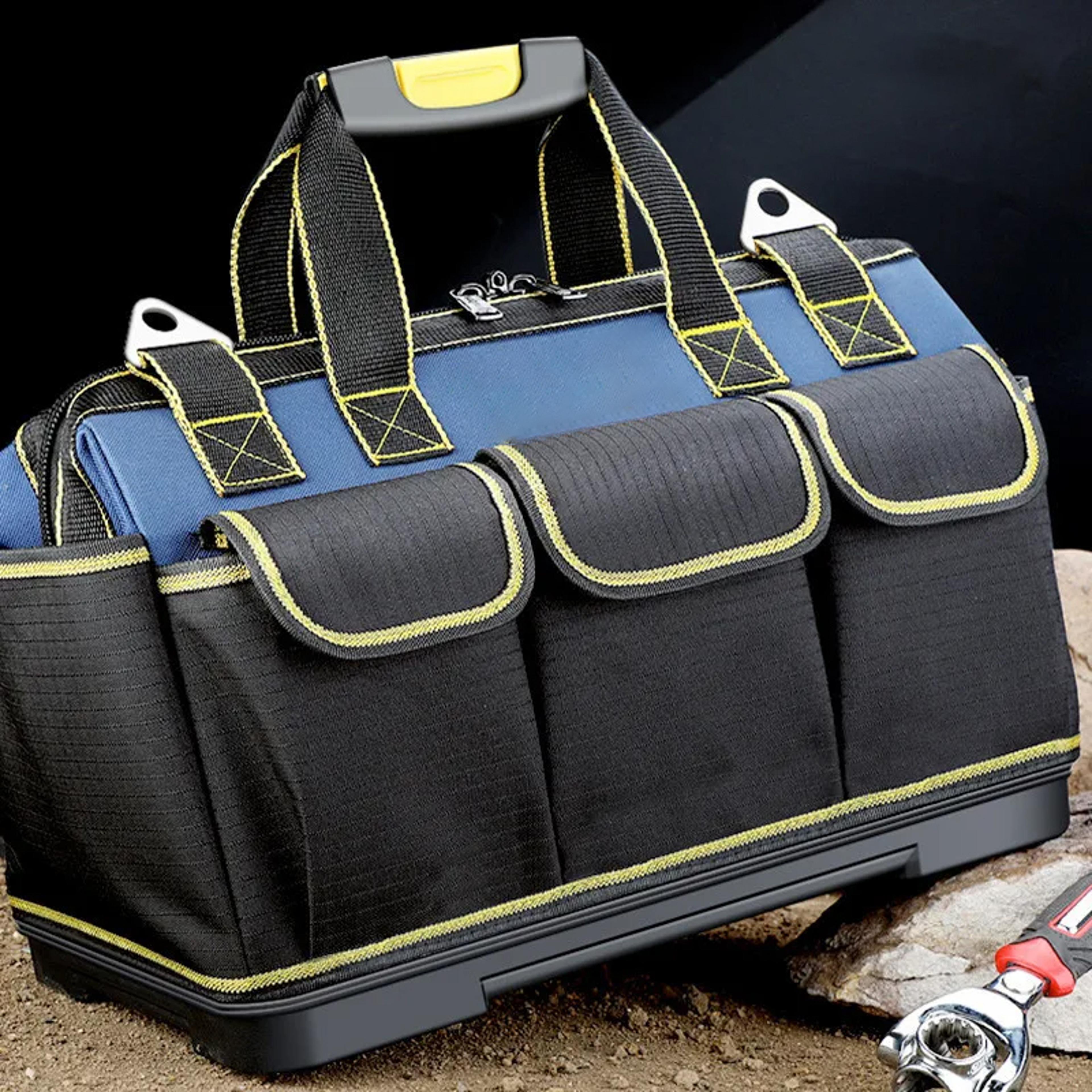 Multifunctional Tool Bag Durable Waterproof Multi Pocket Storage For Electricians  Handymen 3