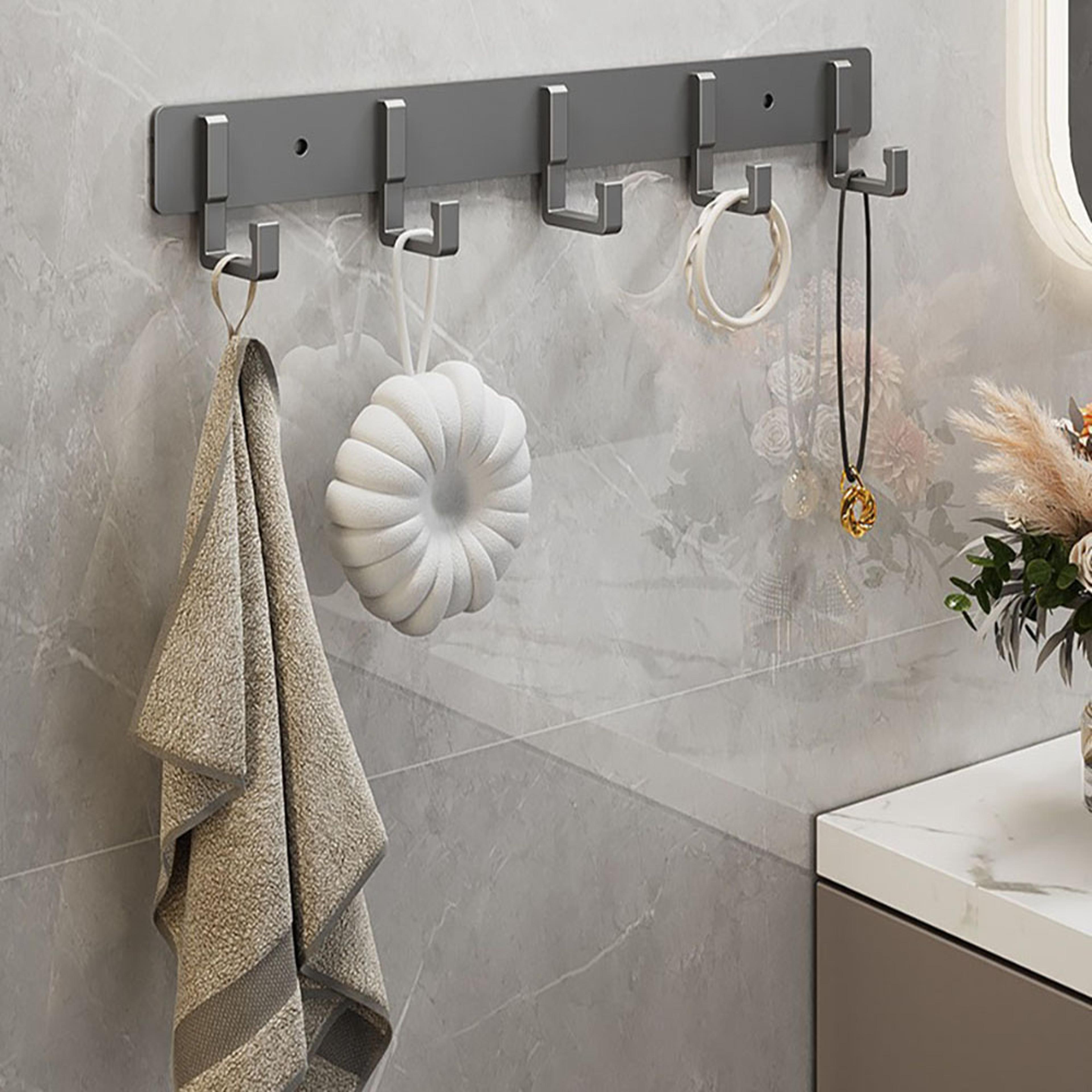 Strong Adhesive Wall Mounted Towel Hook No Drilling Heavy Duty Bathroom  Kitchen Hanger 1