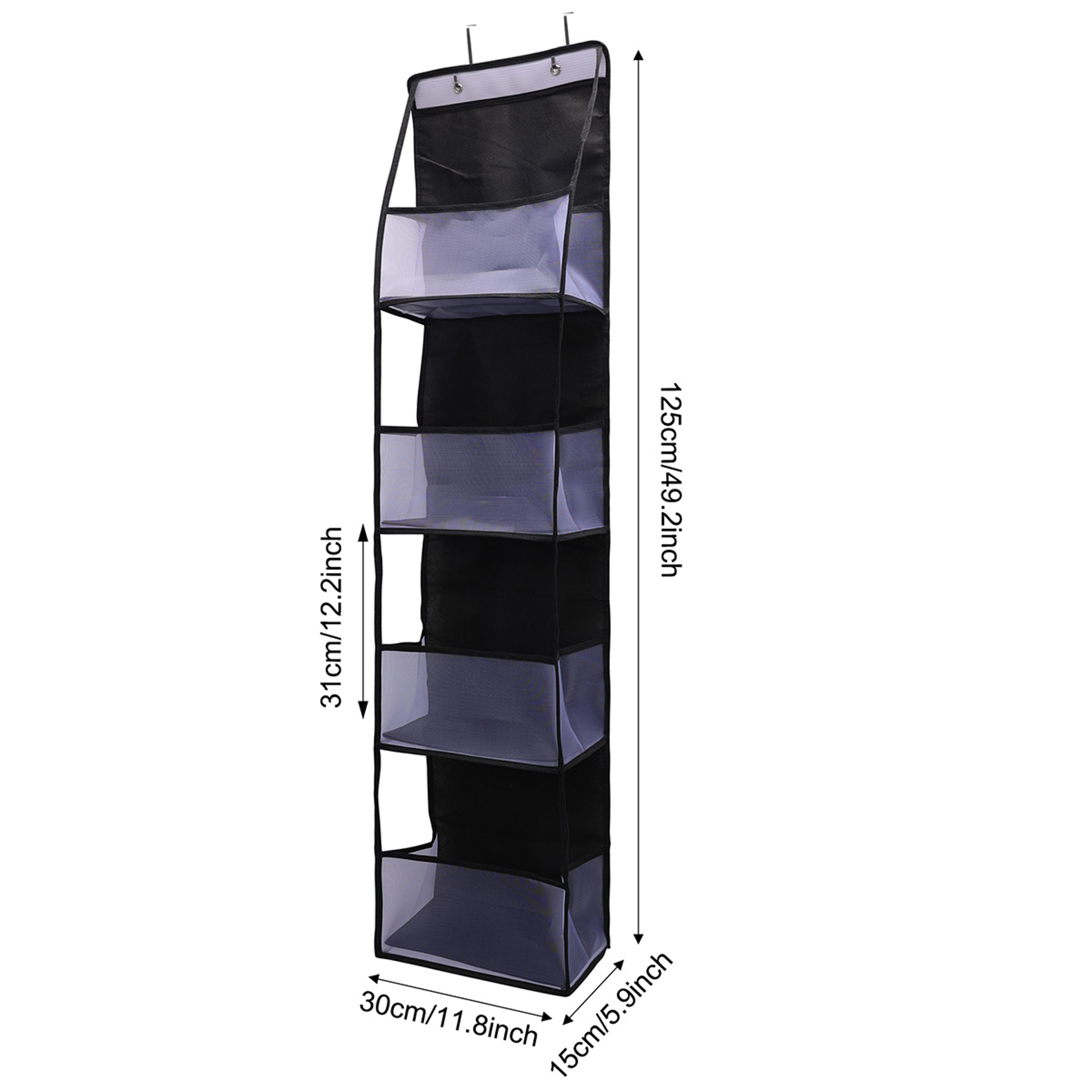 Over The Door Hanging Organizer Multi Layer Storage For Cosmetics Nursery Bathroom And Closet High  4