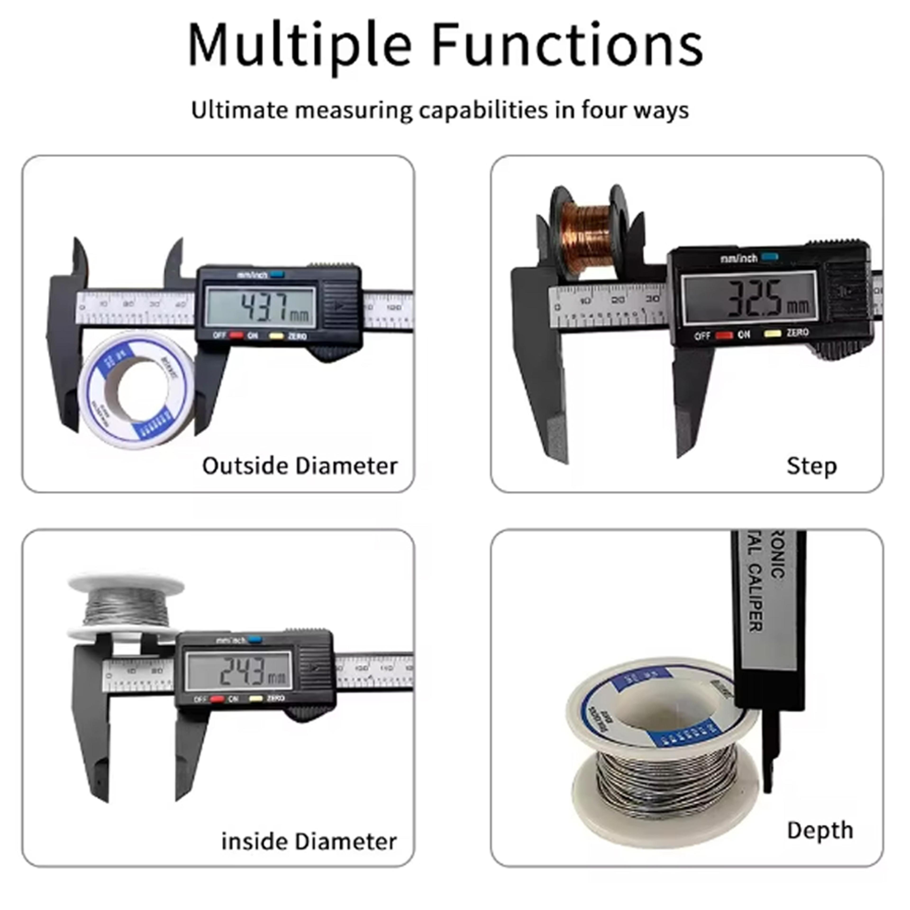 Digital Caliper With Carbon Fiber Dial Precision Measuring Tool For Accurate Internal And External  4