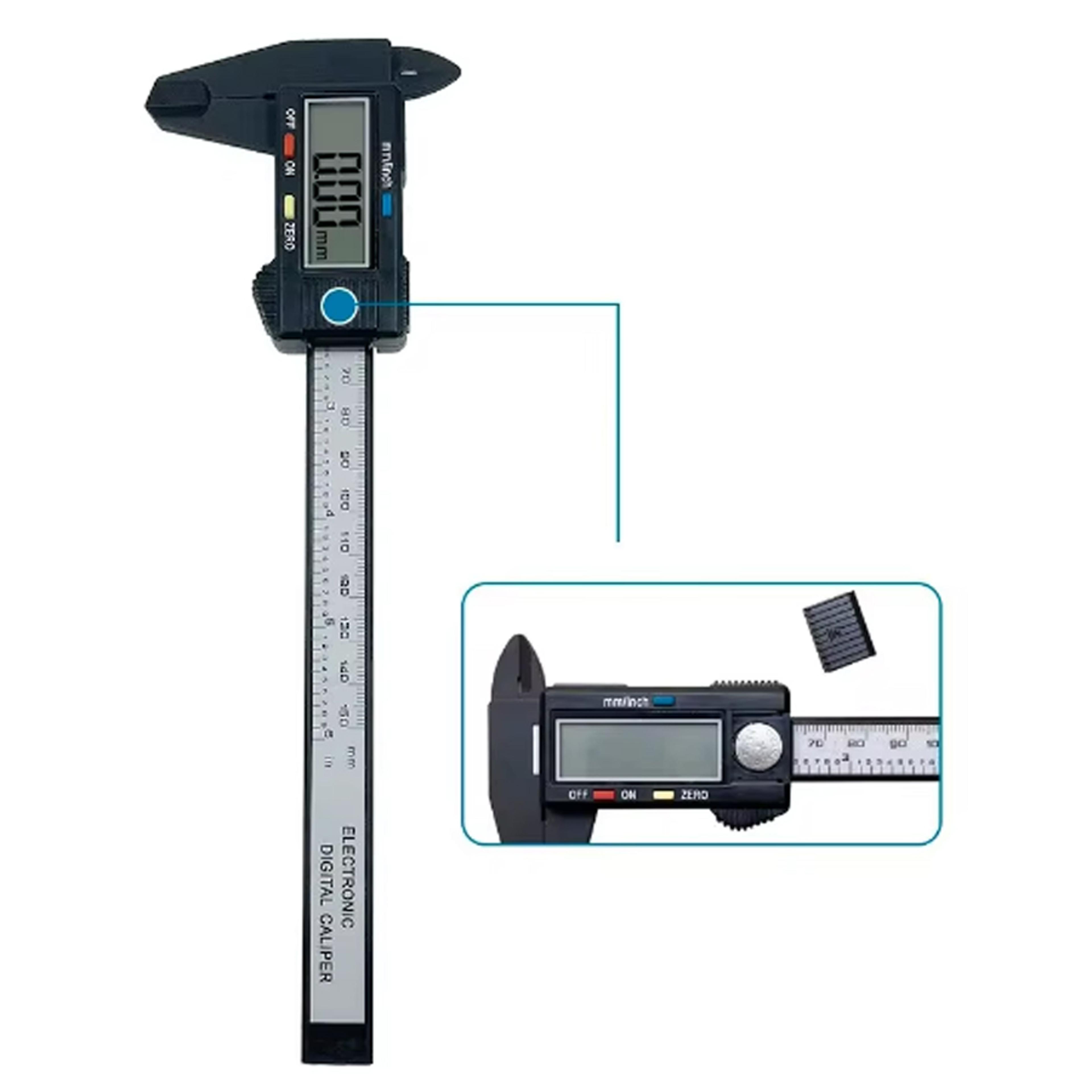 Digital Caliper With Carbon Fiber Dial Precision Measuring Tool For Accurate Internal And External  1