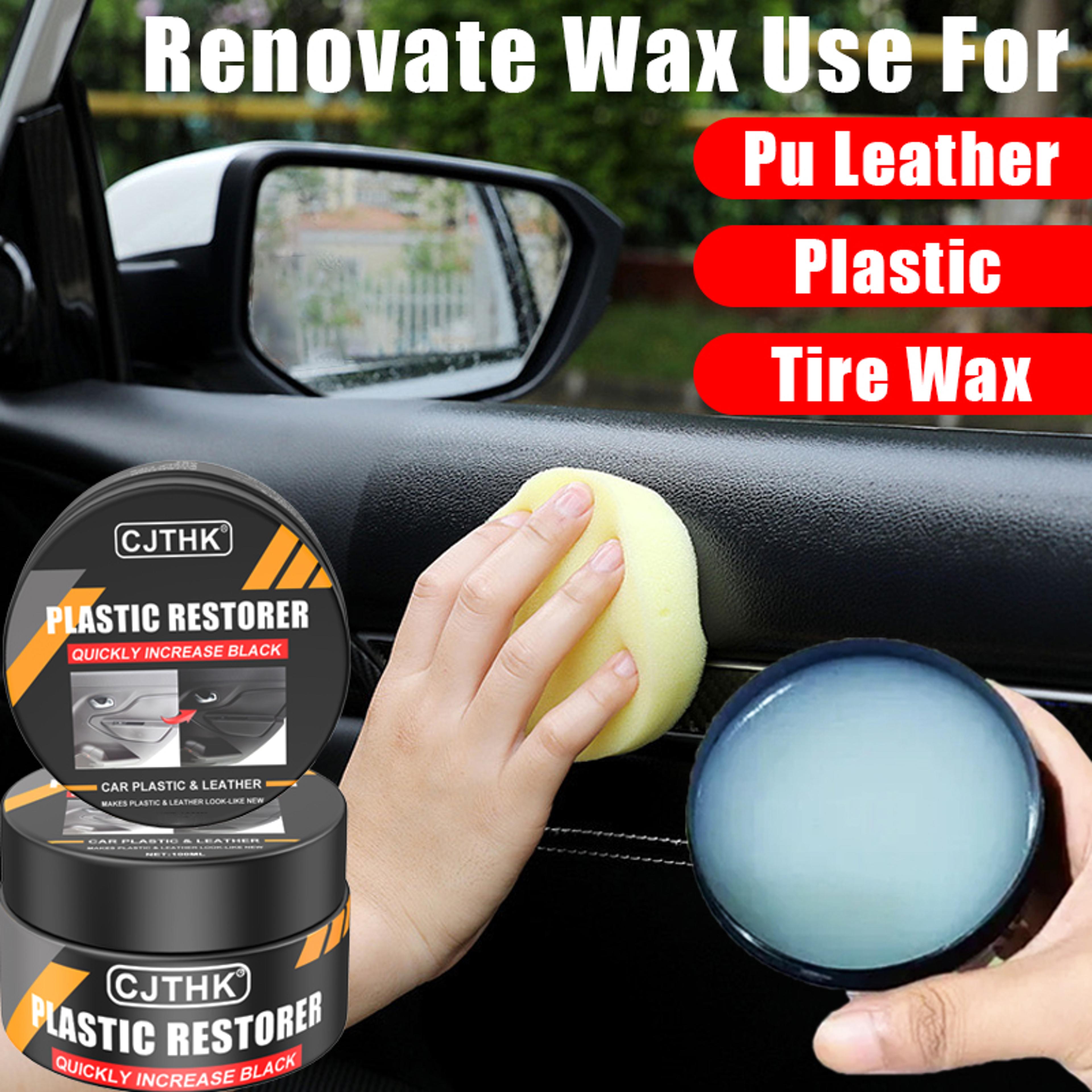 Car Plastic Restorer Crystal Clear Auto Interior Leather  Panel Renewal Wax Coating Agent Back To B 5