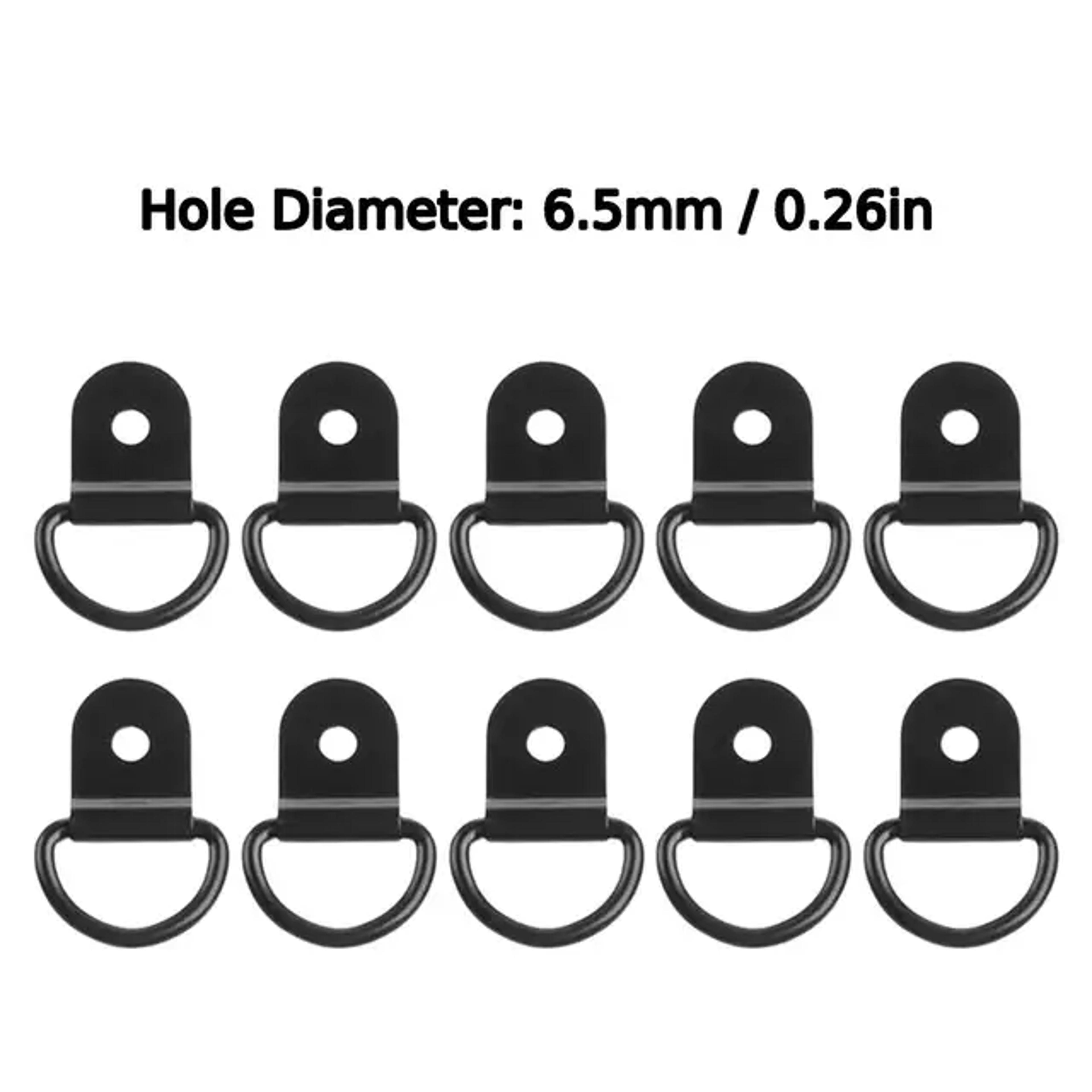 Stainless Steel D Ring Tie Down Anchors For Cargo Trailer Boat  RV Durable Lashing Rings For Secure 6