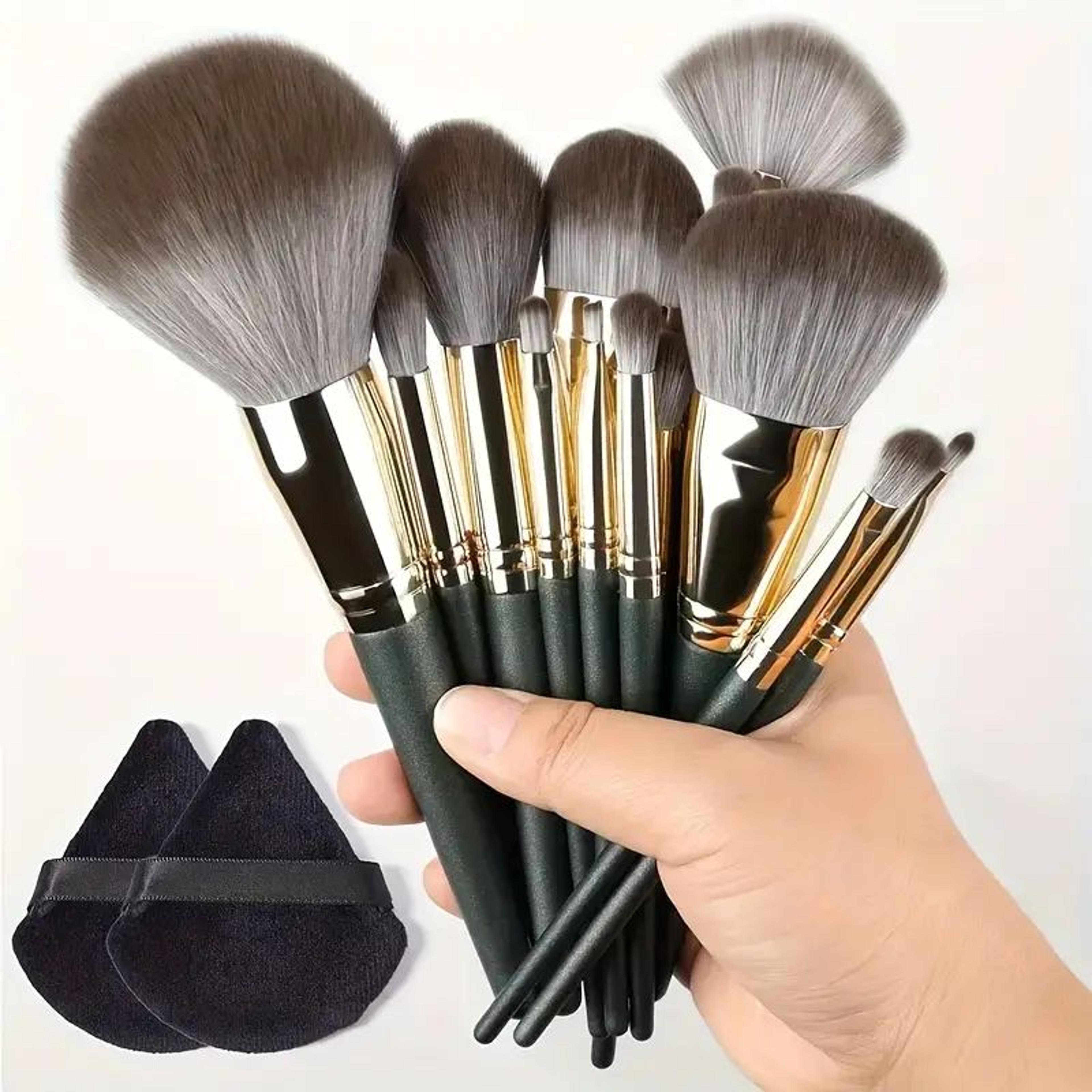 Soft Fluffy Makeup Brush Set Premium Kabuki  Blending Brushes For Flawless Foundation Powder And Ey 13