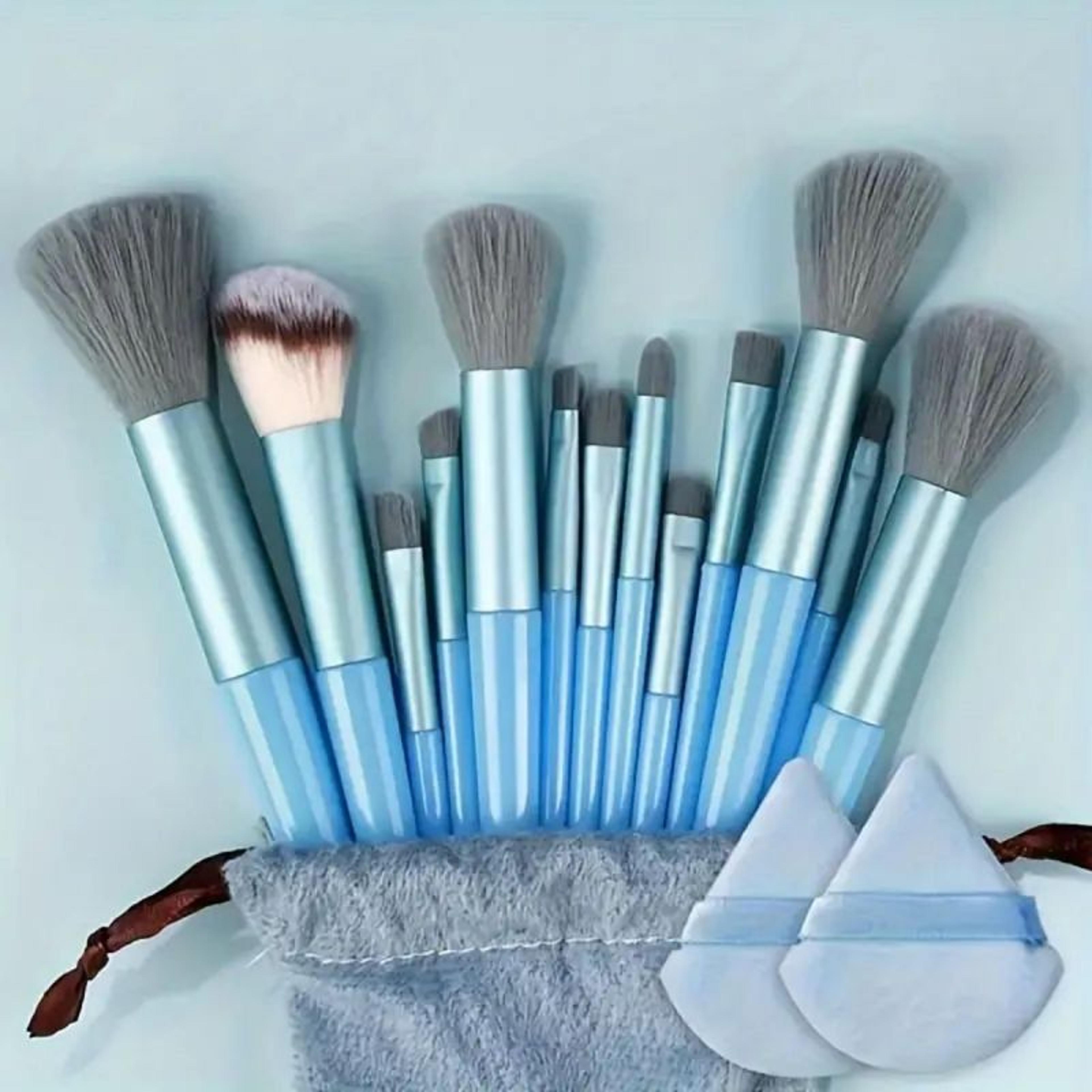 Soft Fluffy Makeup Brush Set Premium Kabuki  Blending Brushes For Flawless Foundation Powder And Ey 2
