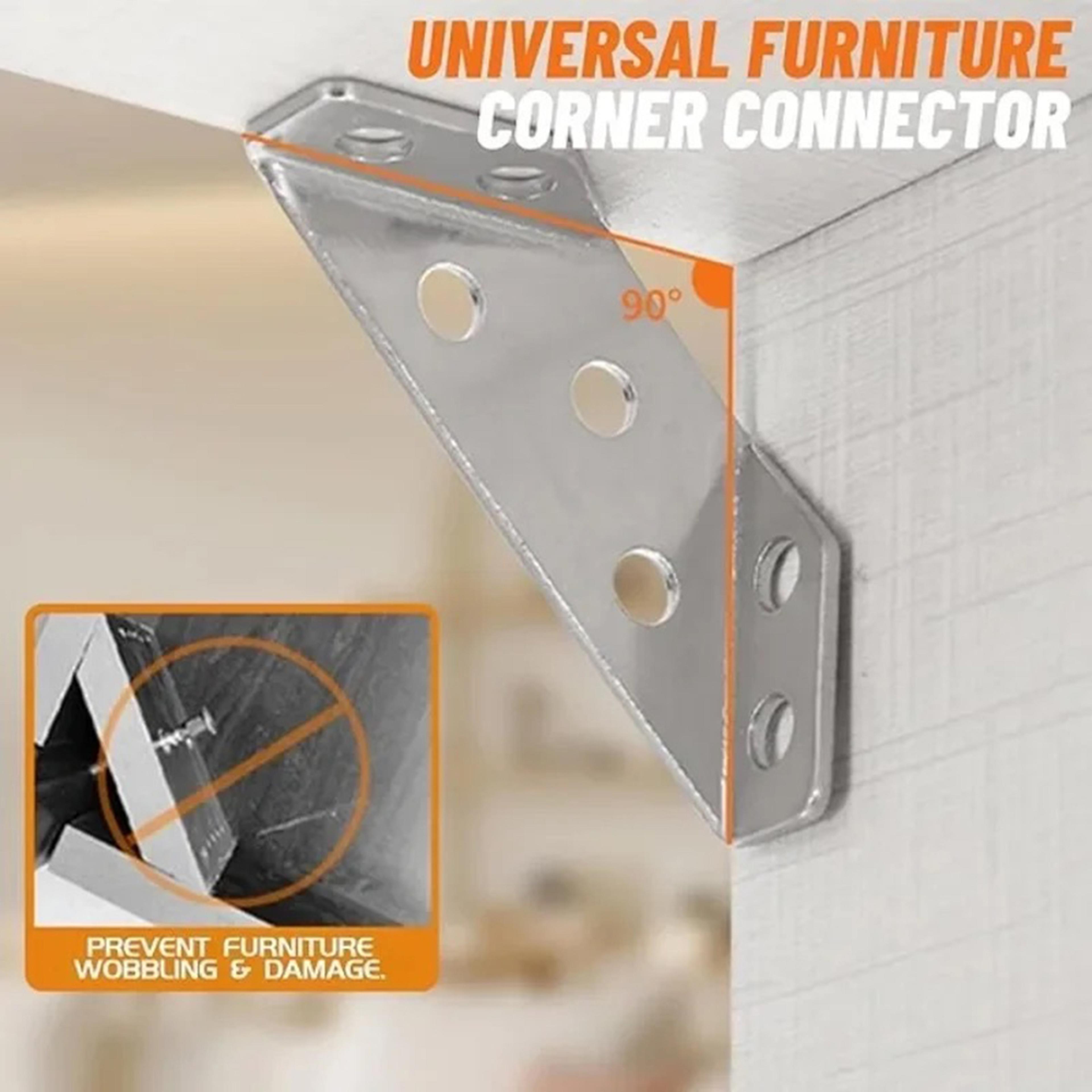 Thickened Stainless Steel Angle Bracket Heavy Duty Corner Fixer For Cabinets  Furniture Support 5