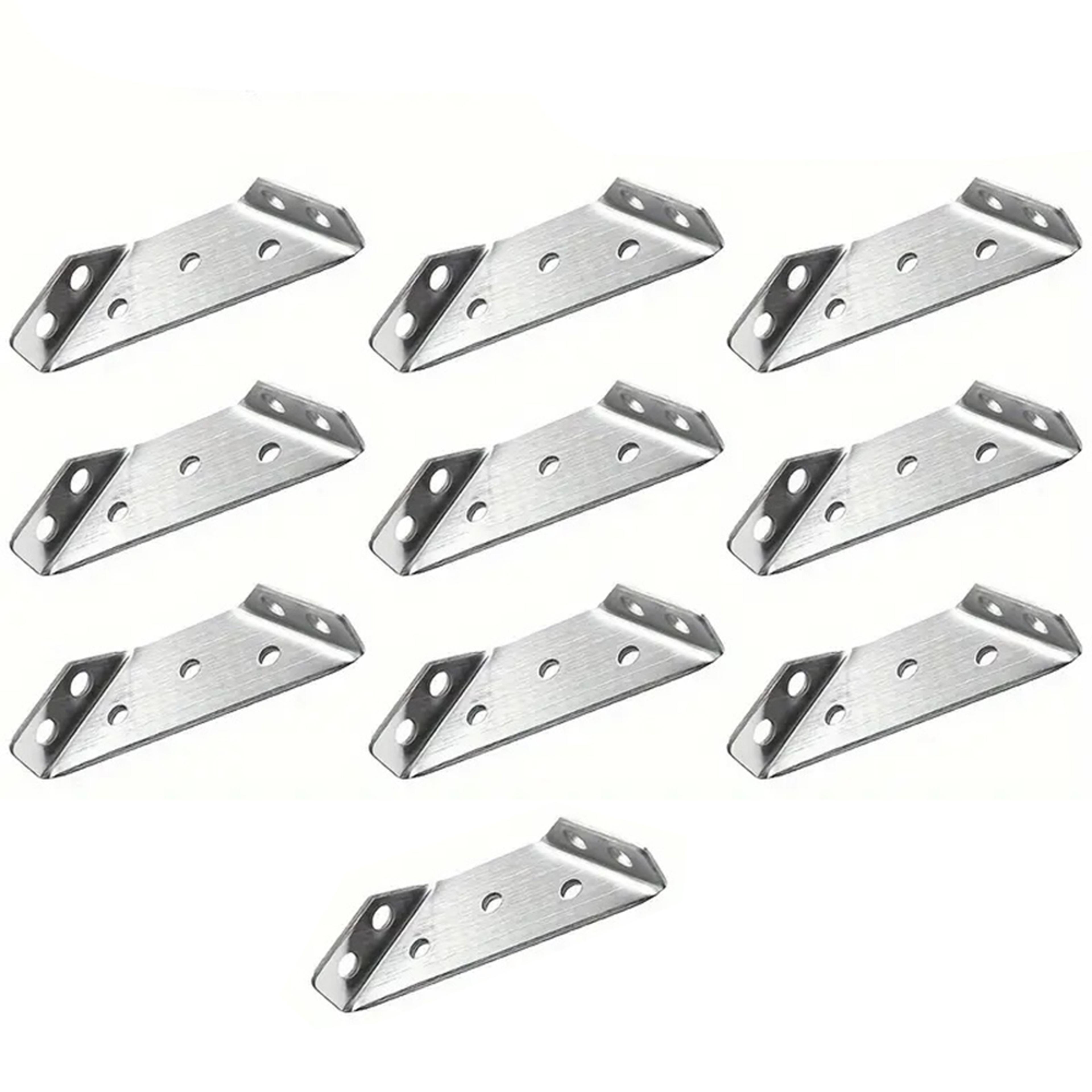 Thickened Stainless Steel Angle Bracket Heavy Duty Corner Fixer For Cabinets  Furniture Support 0