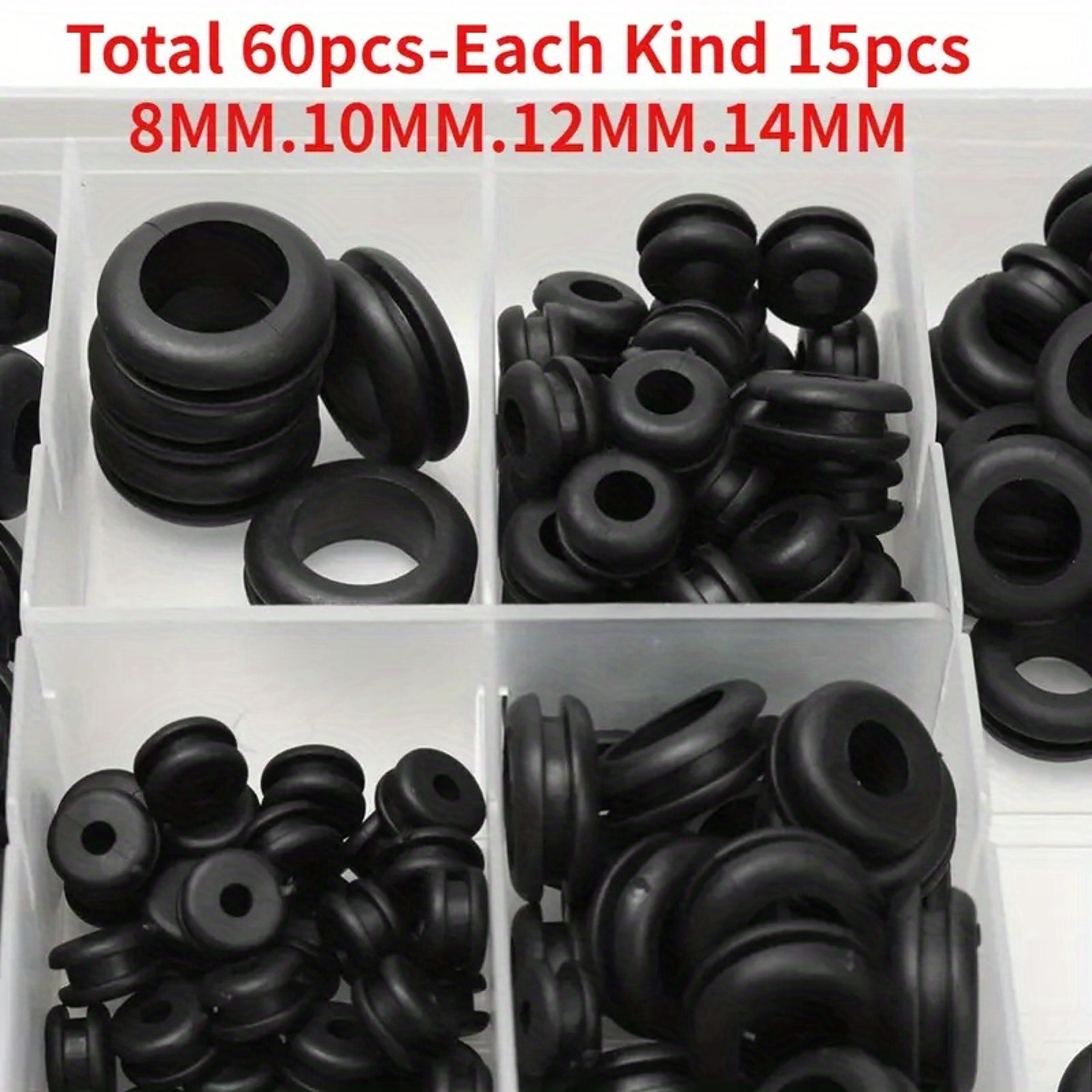 Black O Ring Rubber Washer Seals Gasket Assortment Kit Versatile Grommet  Electrical Seal Set 2