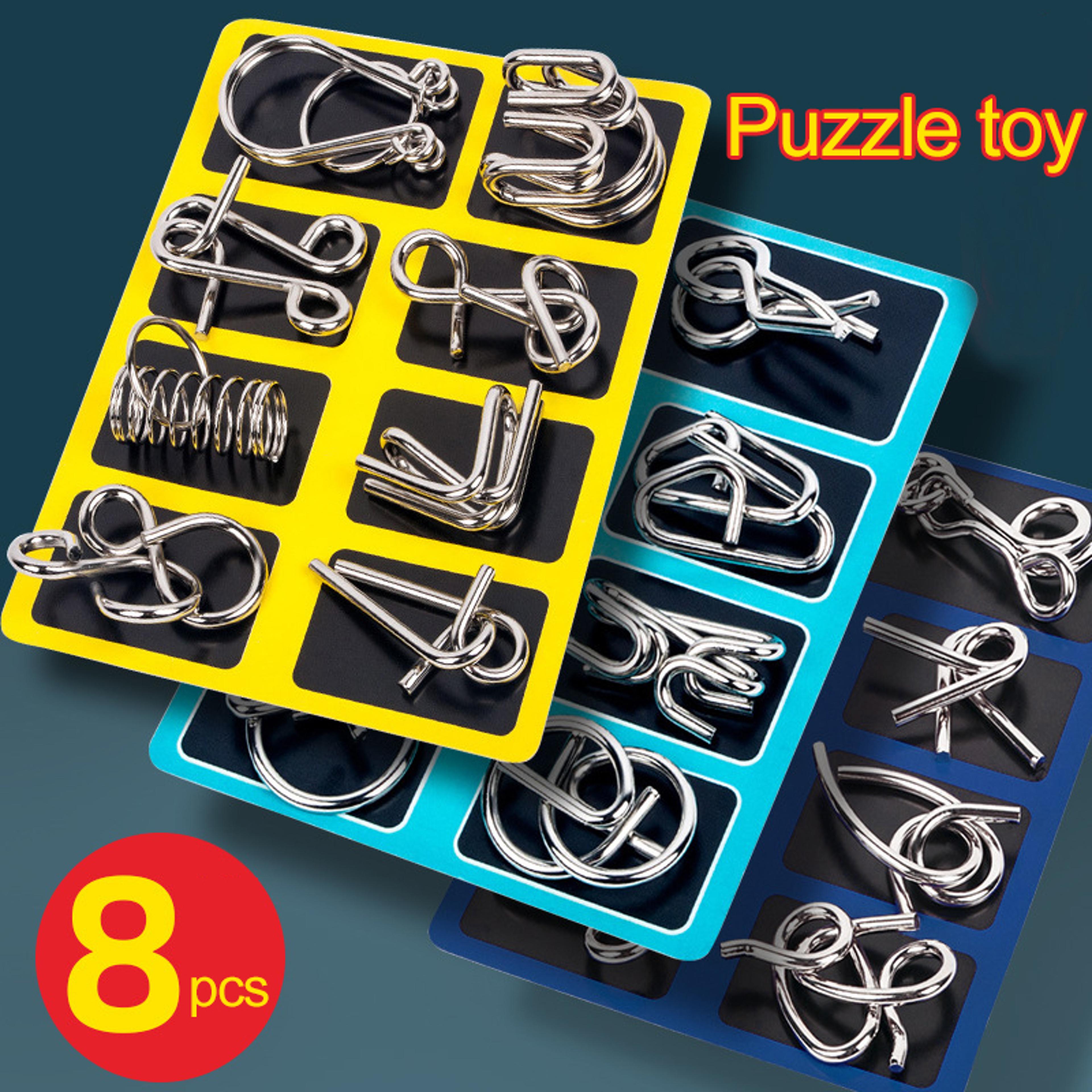 Interactive Metal Montessori Puzzle For Kids  Adults Brain Teaser Mind Game For Cognitive Developme 5