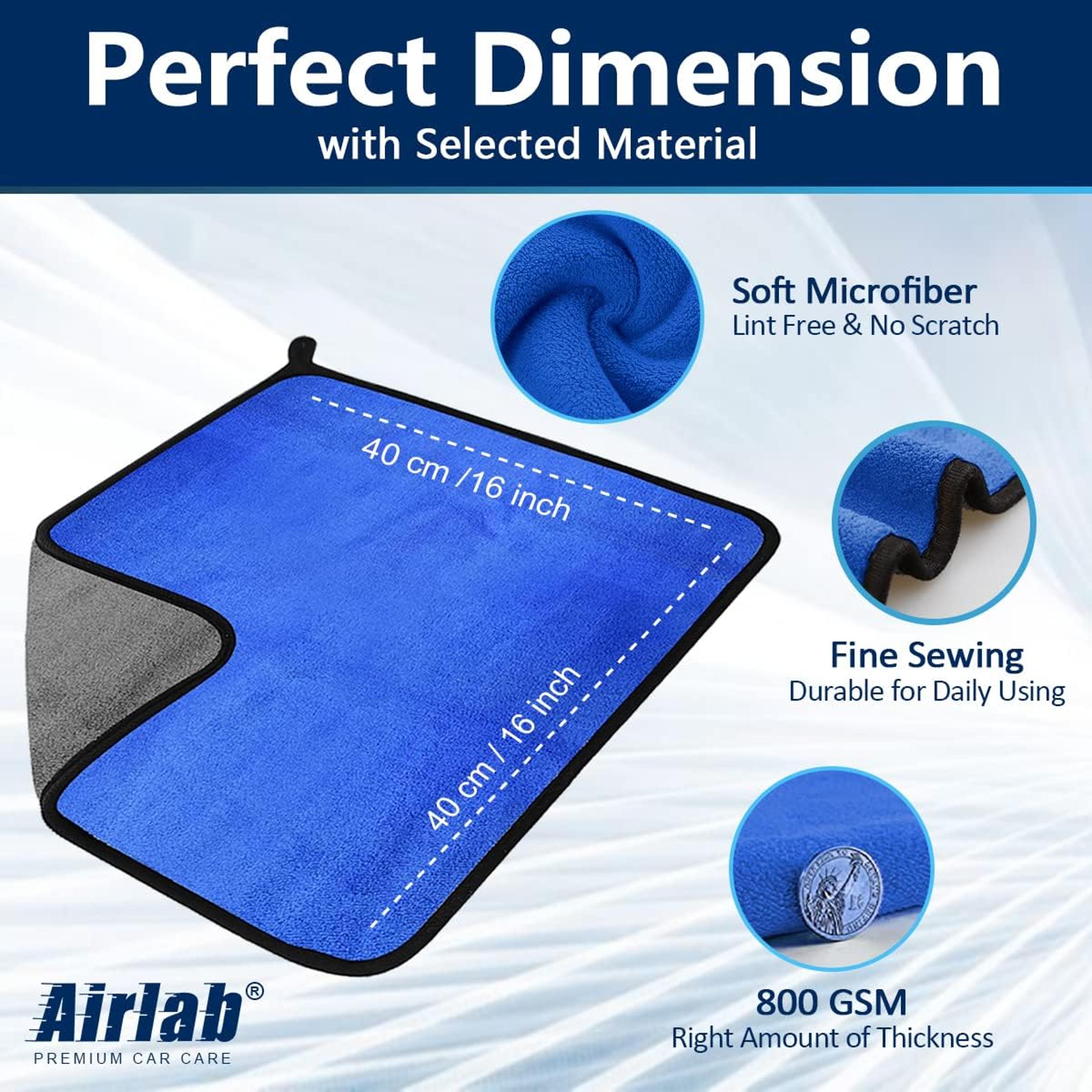 Microfiber Car Washing Towel Quick Drying  Soft Dual Layer Cleaning Cloth For Windows  Mirrors 6