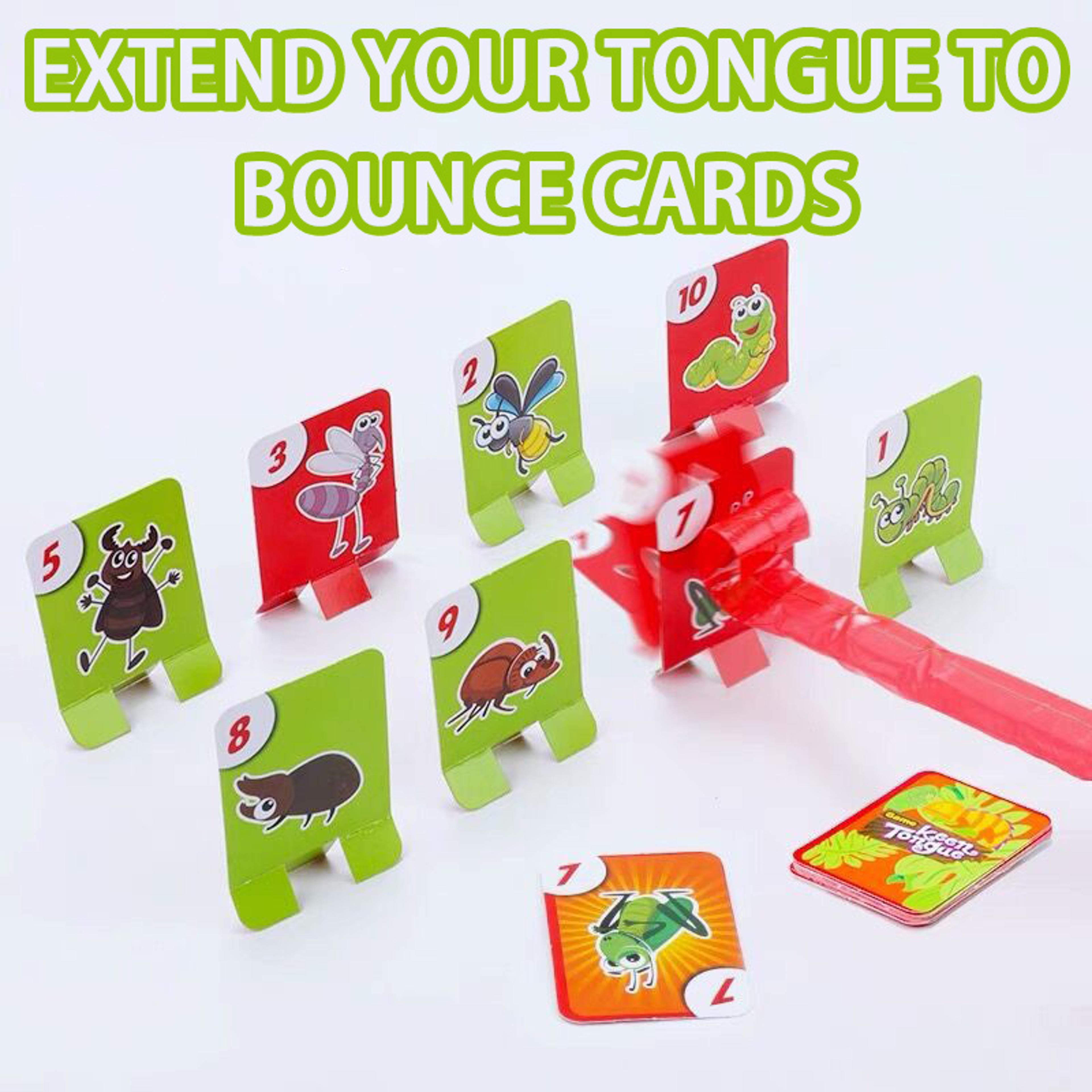 Frog Lizard Mask With Wagging Tongue Fun Lick Card Board Game For Family  Kids 1
