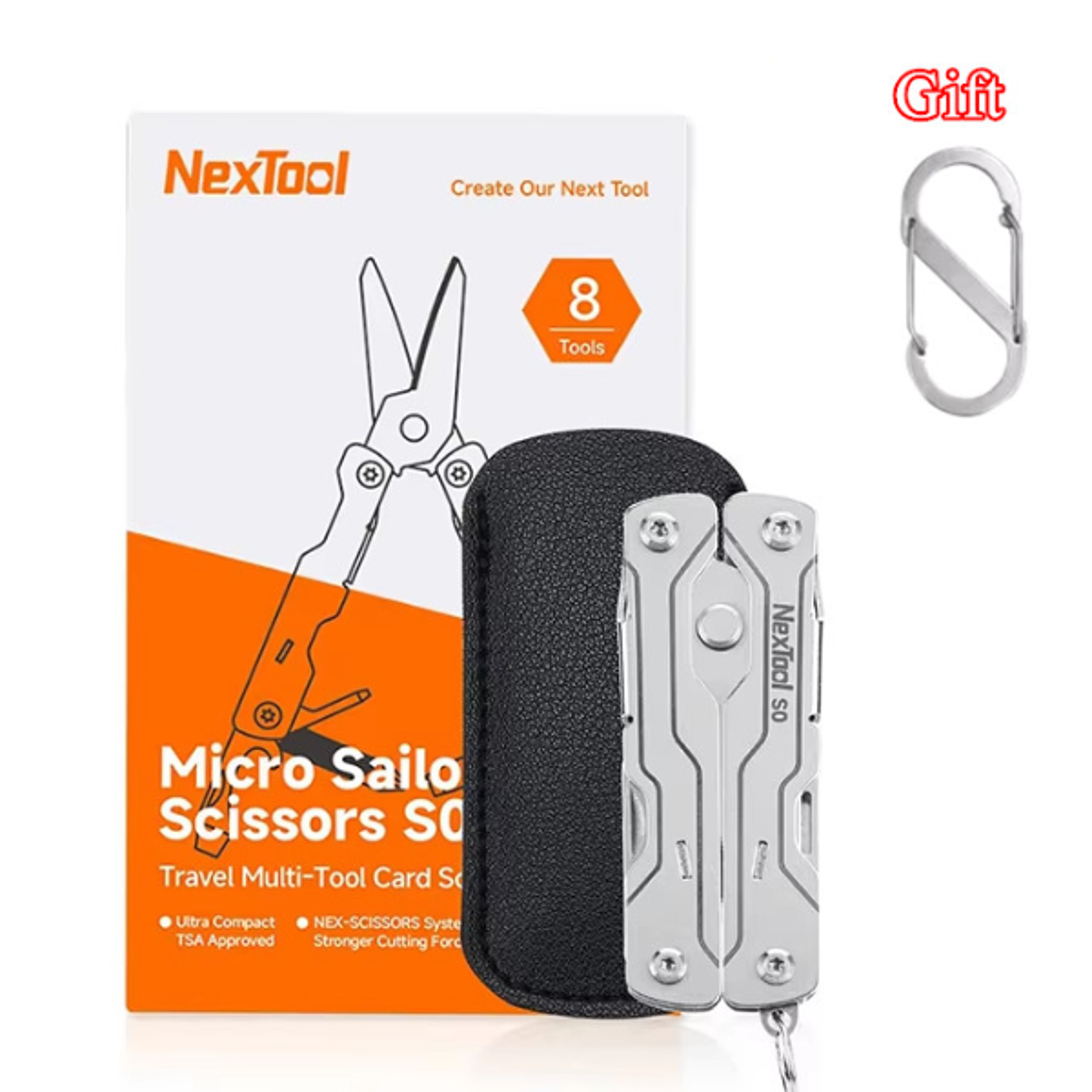mini sailor scissors s0 portable multi tool pocket edc with screwdrivers, scissors, bottle opener, and tweezers