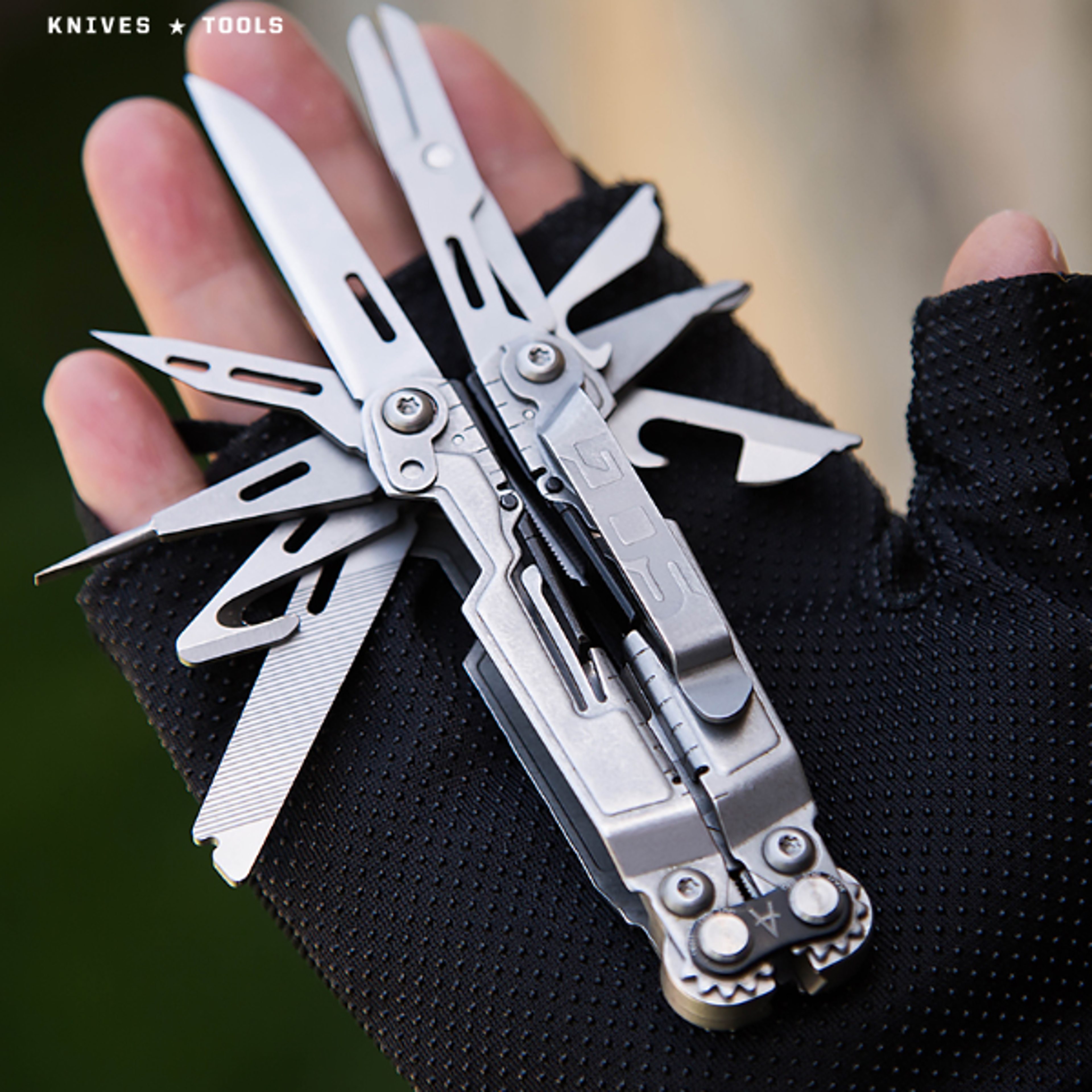 SOG 18 in 1 PowerPint Multitool Folding Pliers Mini EDC Hand Tools Scissors Pocket Outdoor Camping