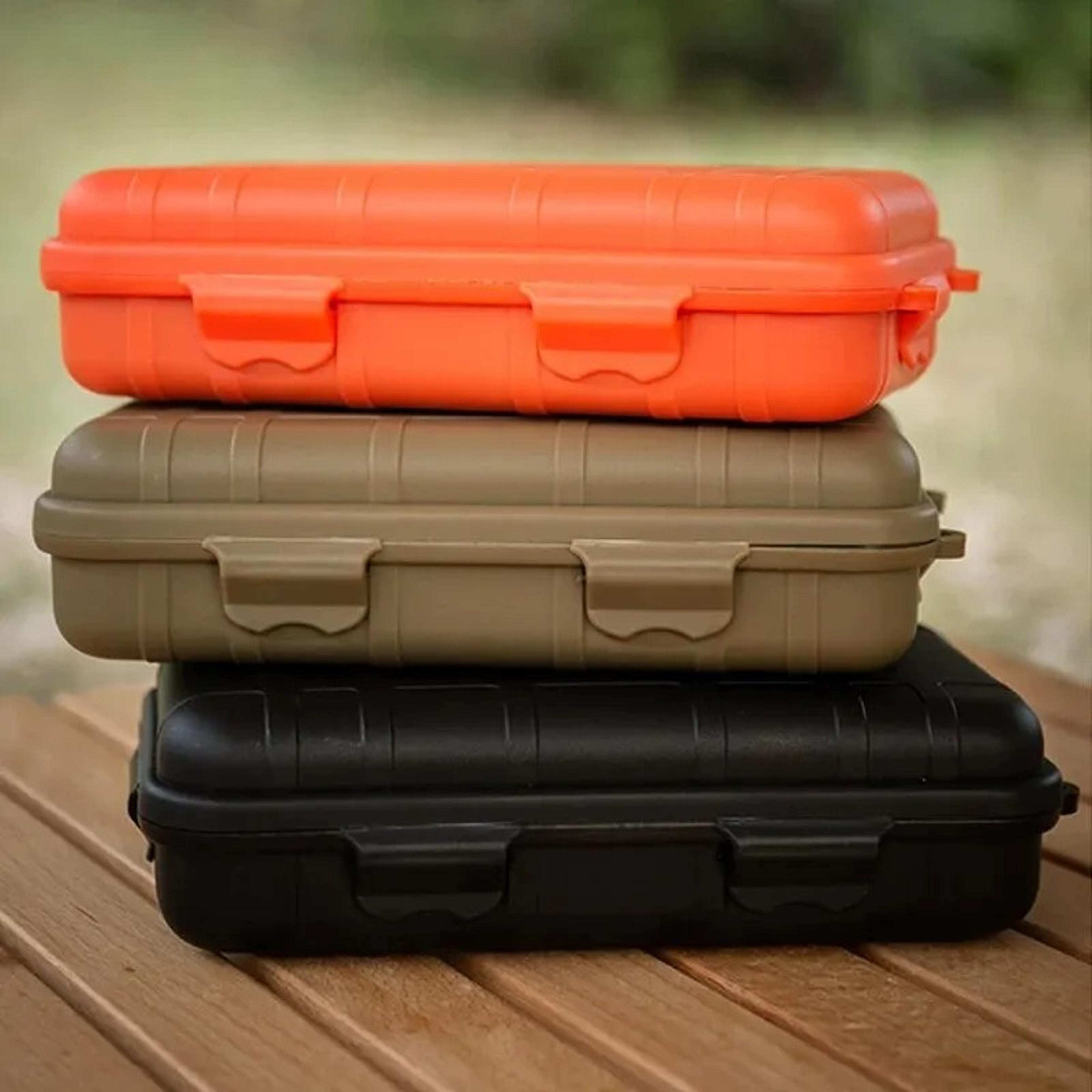 portable edc survival storage box waterproof shockproof outdoor case for camping