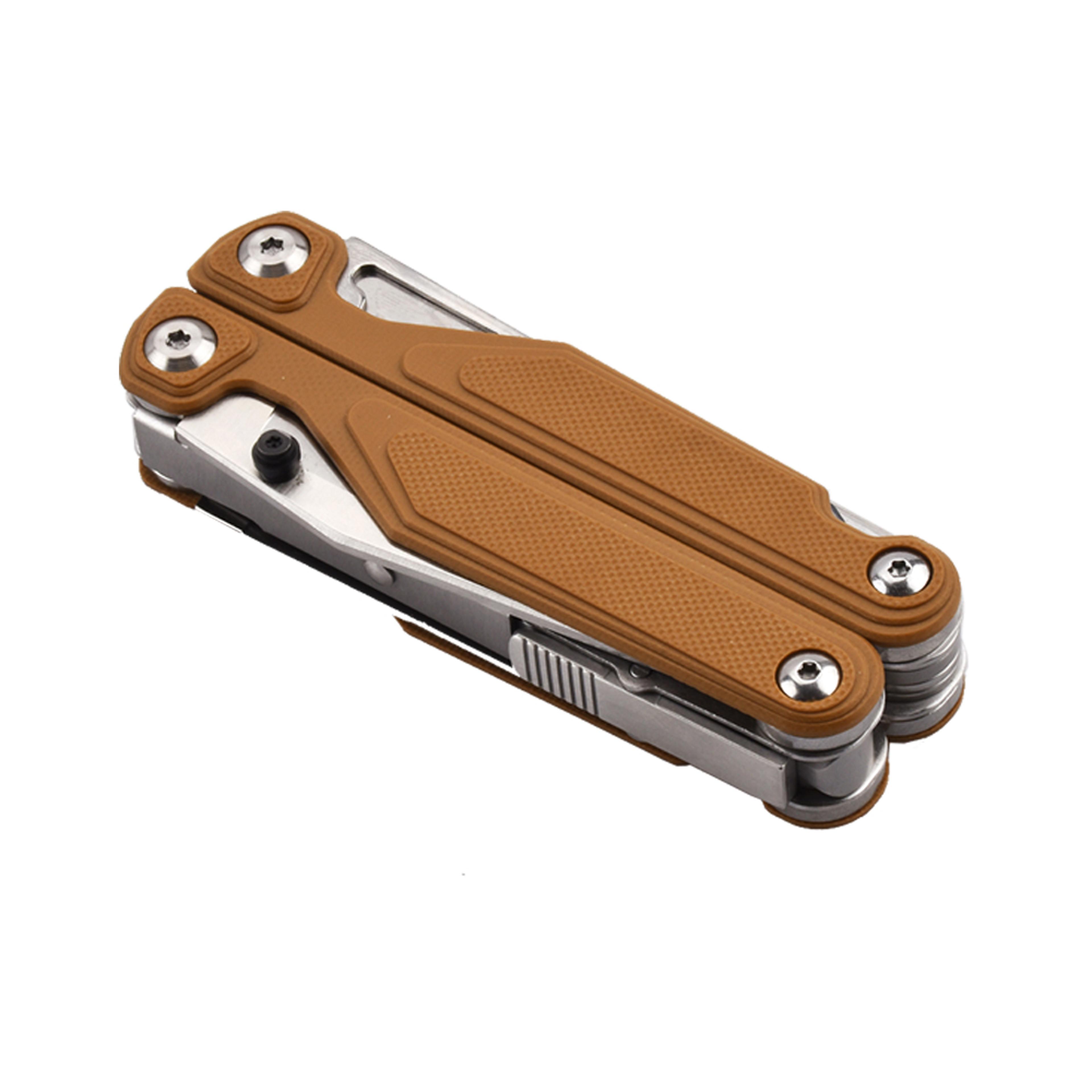 Titanium Stainless Camping Multi Tool Pliers EDC Folding Clamp With G10 Handle For Outdoor Adventur 2