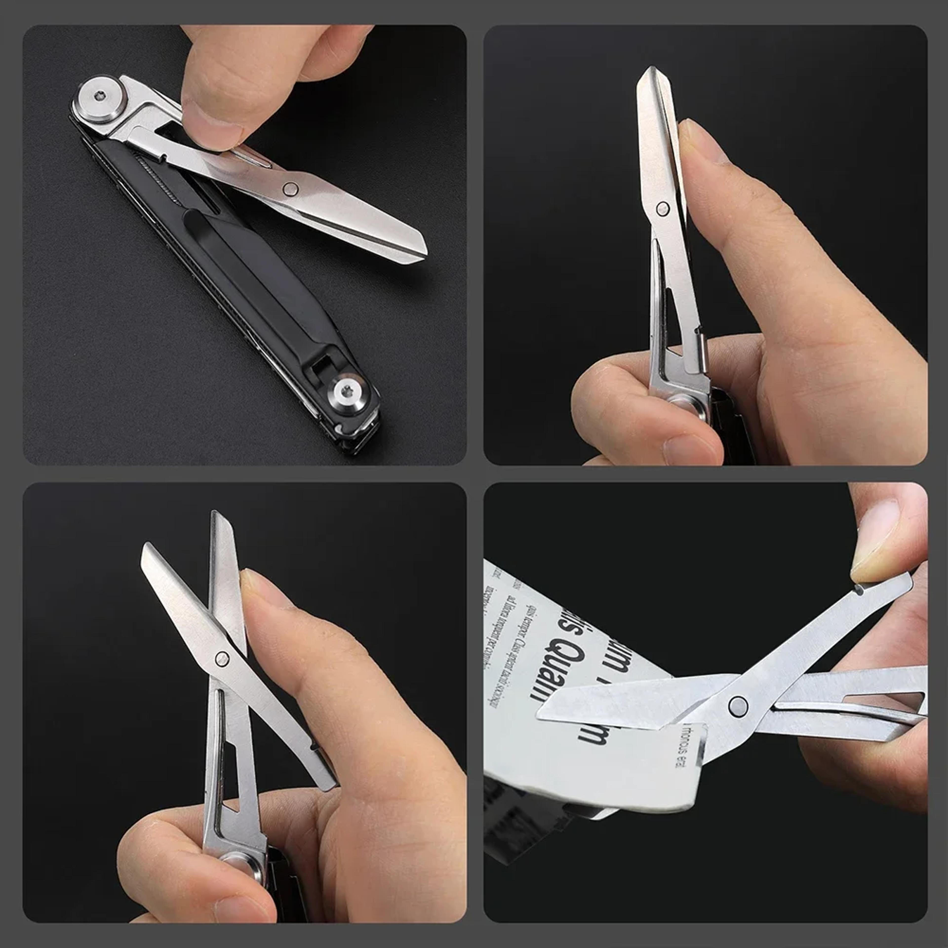 Multitool Mini Folding Pocket Knife Compact EDC Survival Tool With Functions For Outdoor Camping  E 4