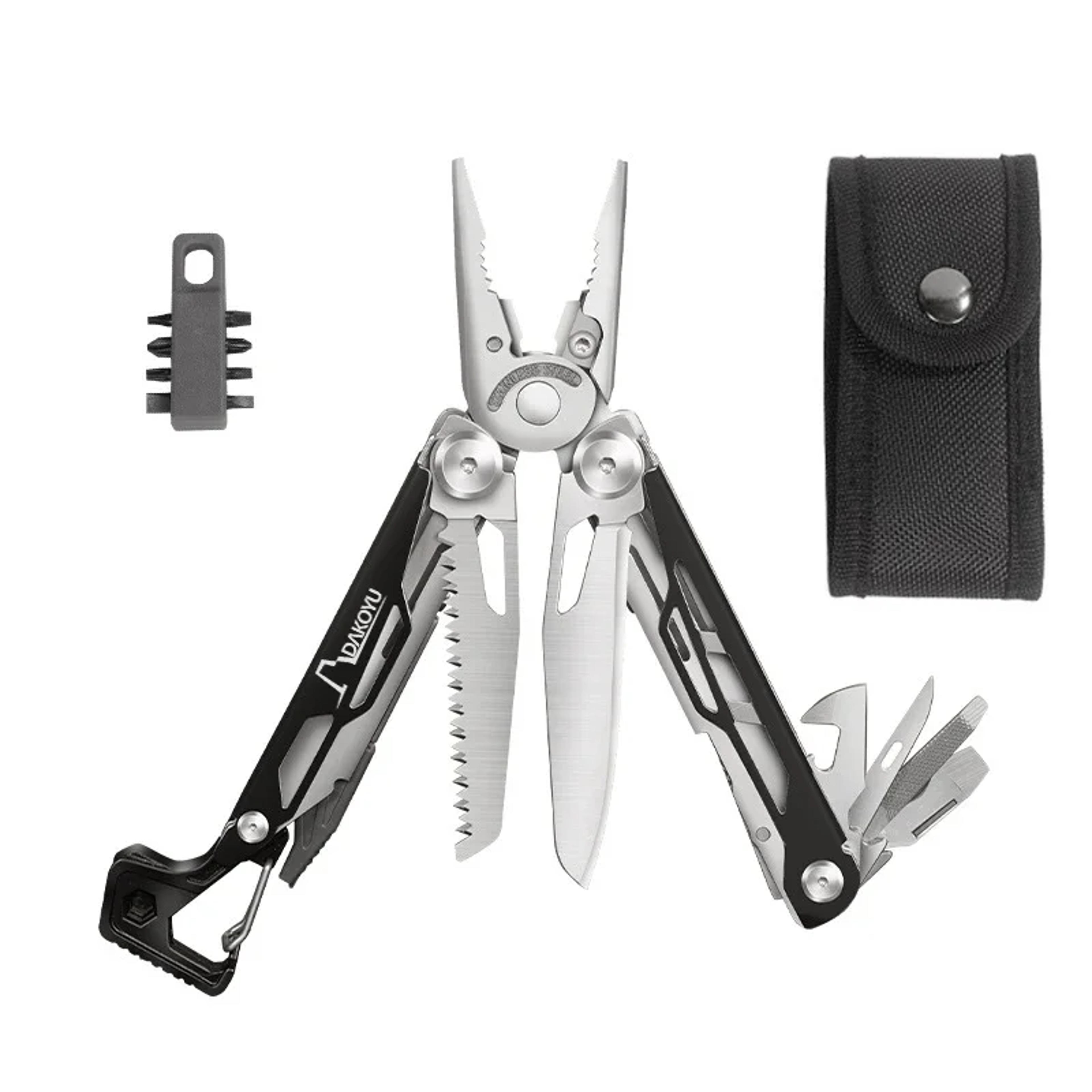 Compact Multitool Camping Pliers With Emergency Whistle Versatile Outdoor Tool For Hiking  Camping 7