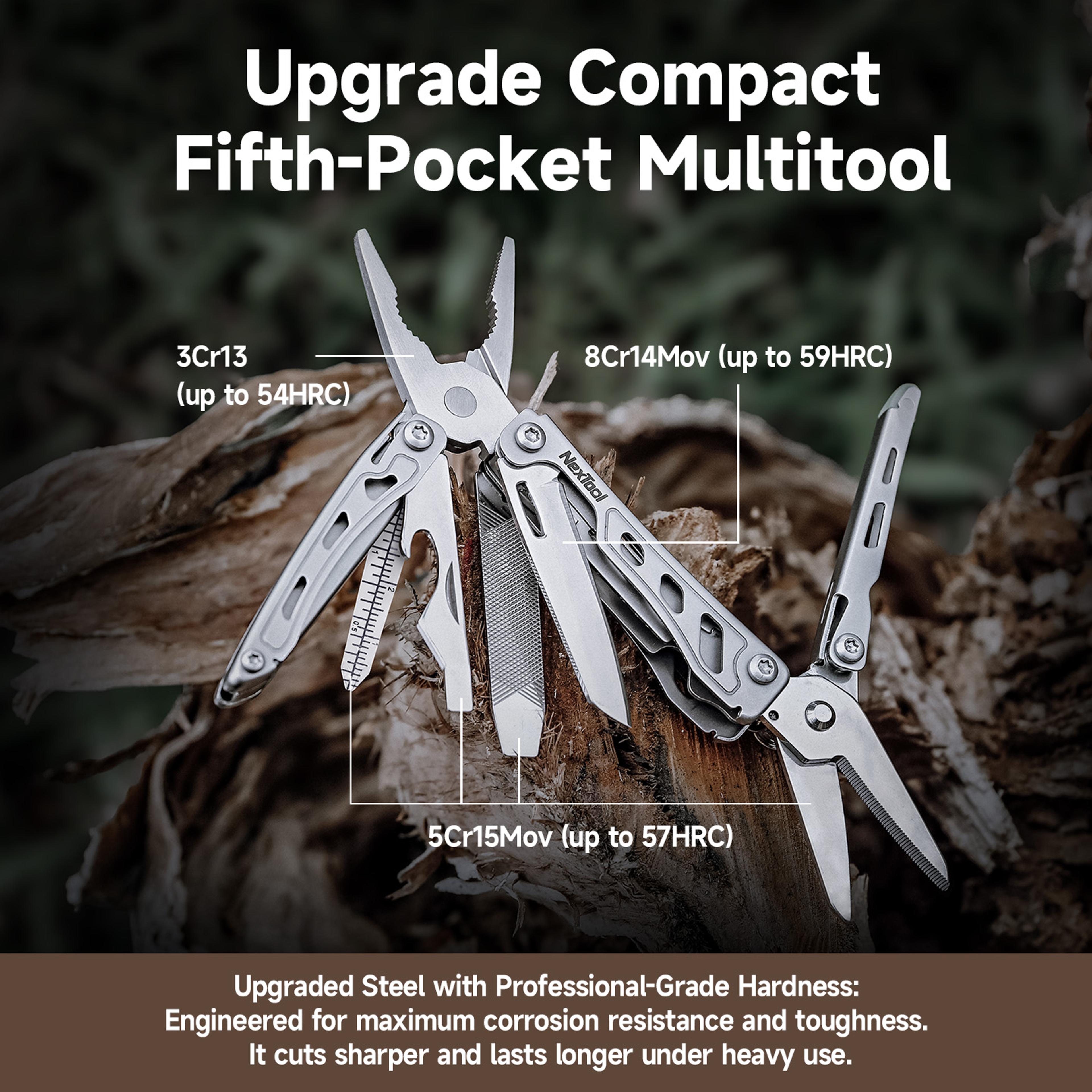 Mini Flagship F12 Multi Tool EDC Multitool Upgraded Steel Outdoor Camping Tool 5