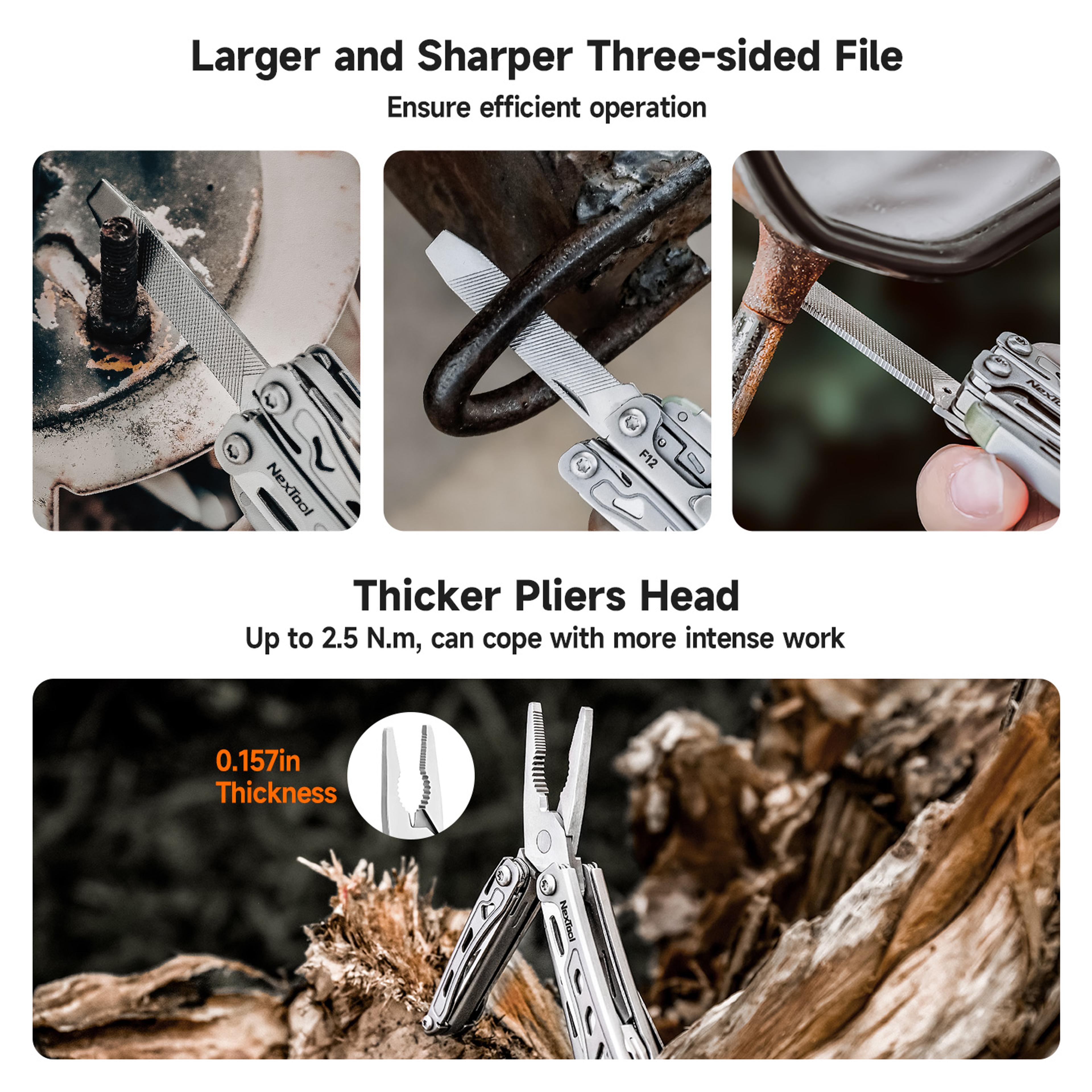 Mini Flagship F12 Multi Tool EDC Multitool Upgraded Steel Outdoor Camping Tool 4