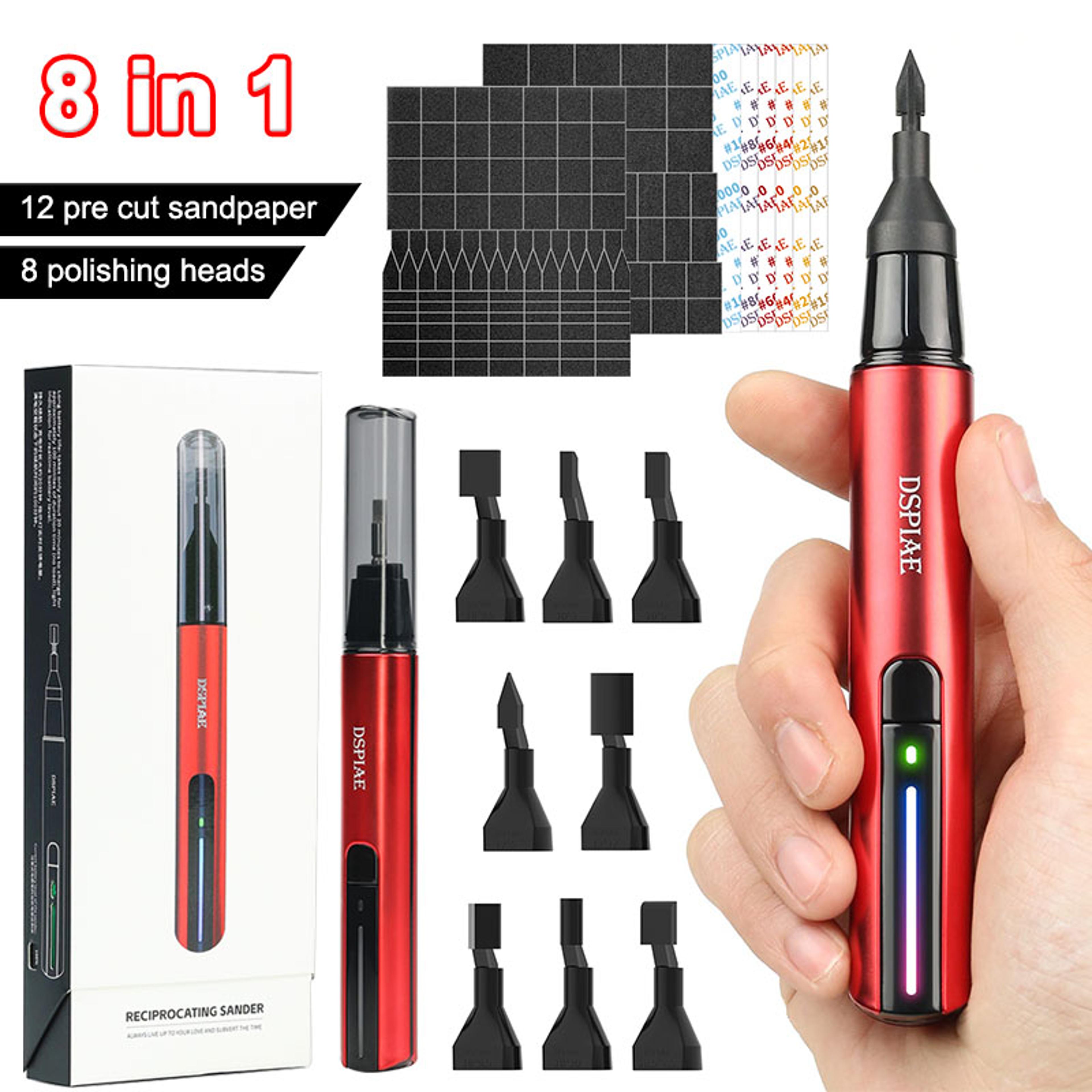 Electric Reciprocating Sander With Sanding Heads Versatile Tool For Precision Sanding And Grinding 3
